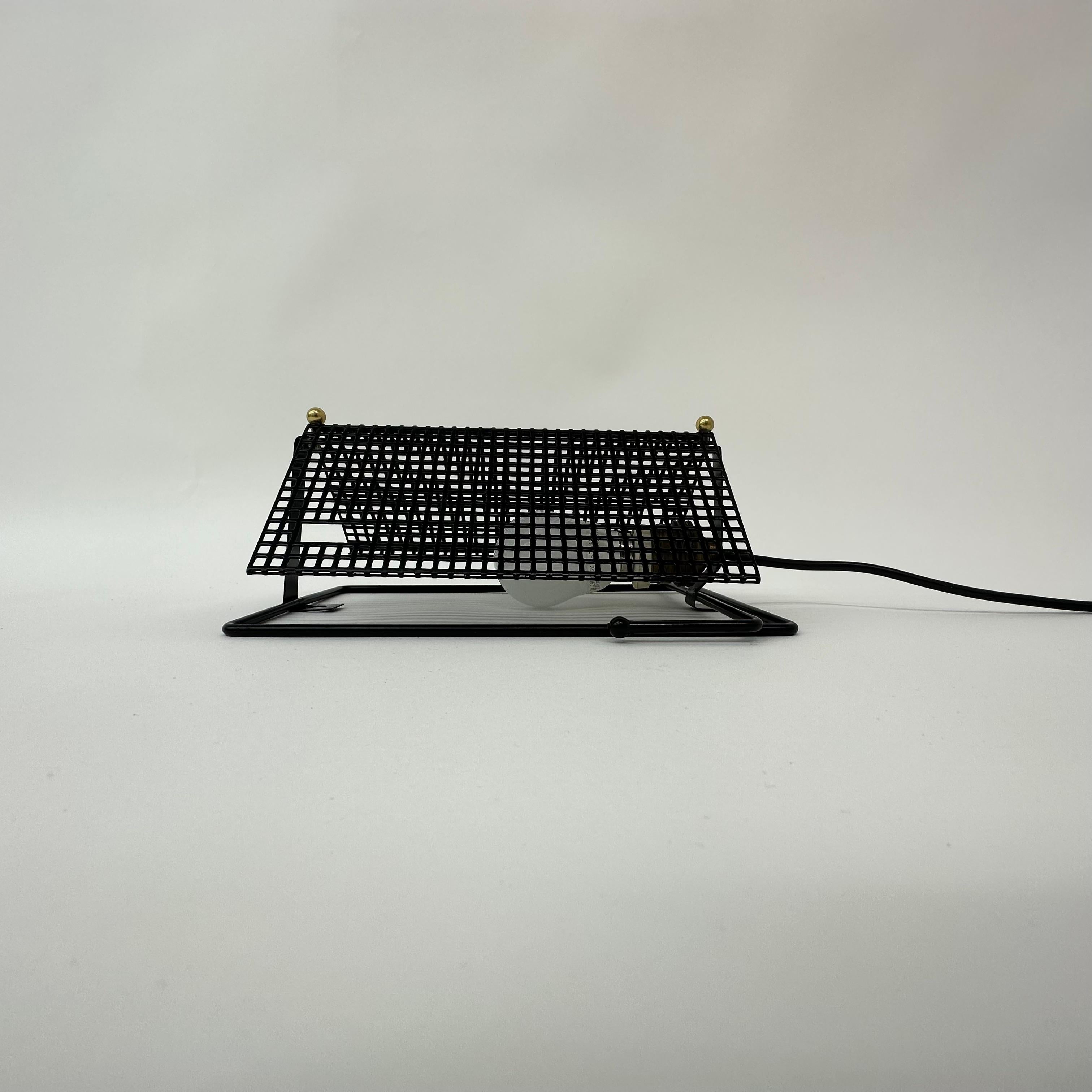 Midcentury Design Perforated Metal Wall Lamp by Tjerk Reijenga for Pilastro Dut For Sale 9