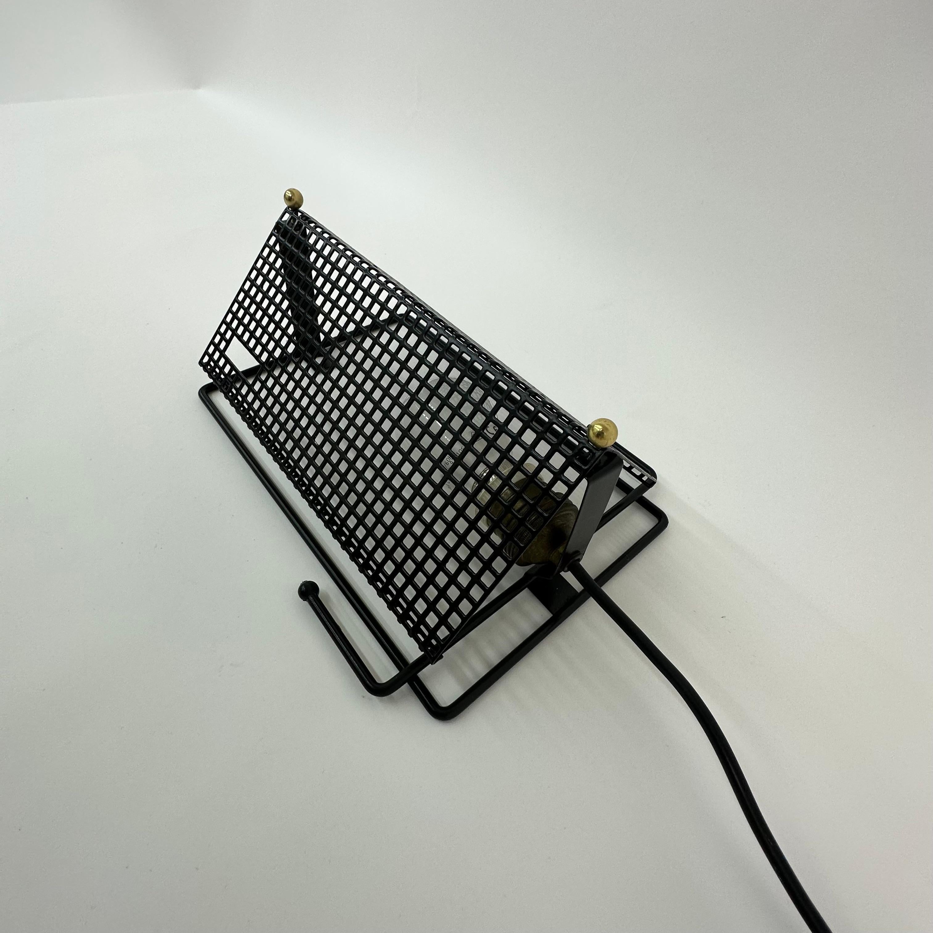 Midcentury Design Perforated Metal Wall Lamp by Tjerk Reijenga for Pilastro Dut For Sale 12