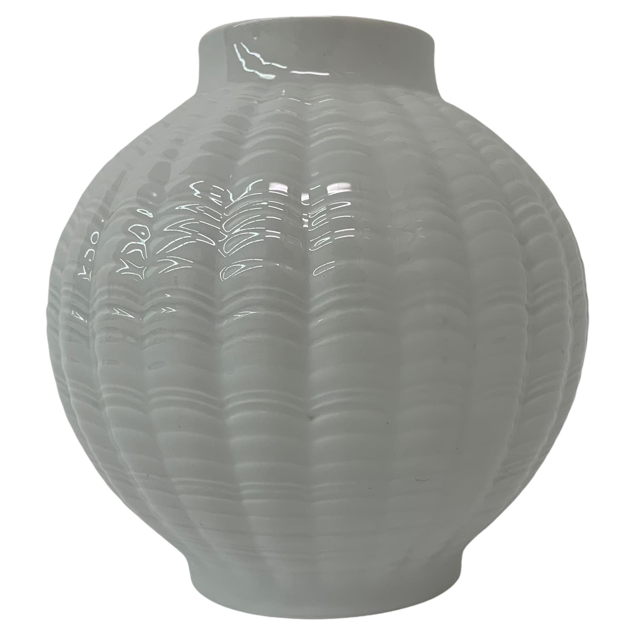 Vase Kaiser en porcelaine de Eschenbach au design mi-siècle moderne, Allemagne, 1970