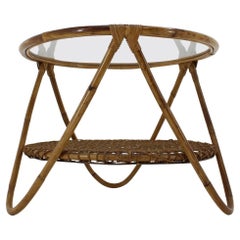 Used Mid Century Design Rattan Coffee End or Garden Table, 1960s