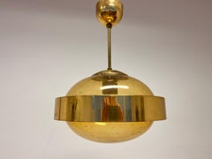 Mid century design Space Age UFO Brass Pendant by Kamenicky Senov, 1970