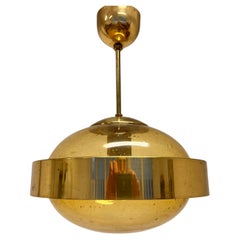 Ciondolo in ottone UFO di Kamenicky Senov, design di metà secolo, 1970