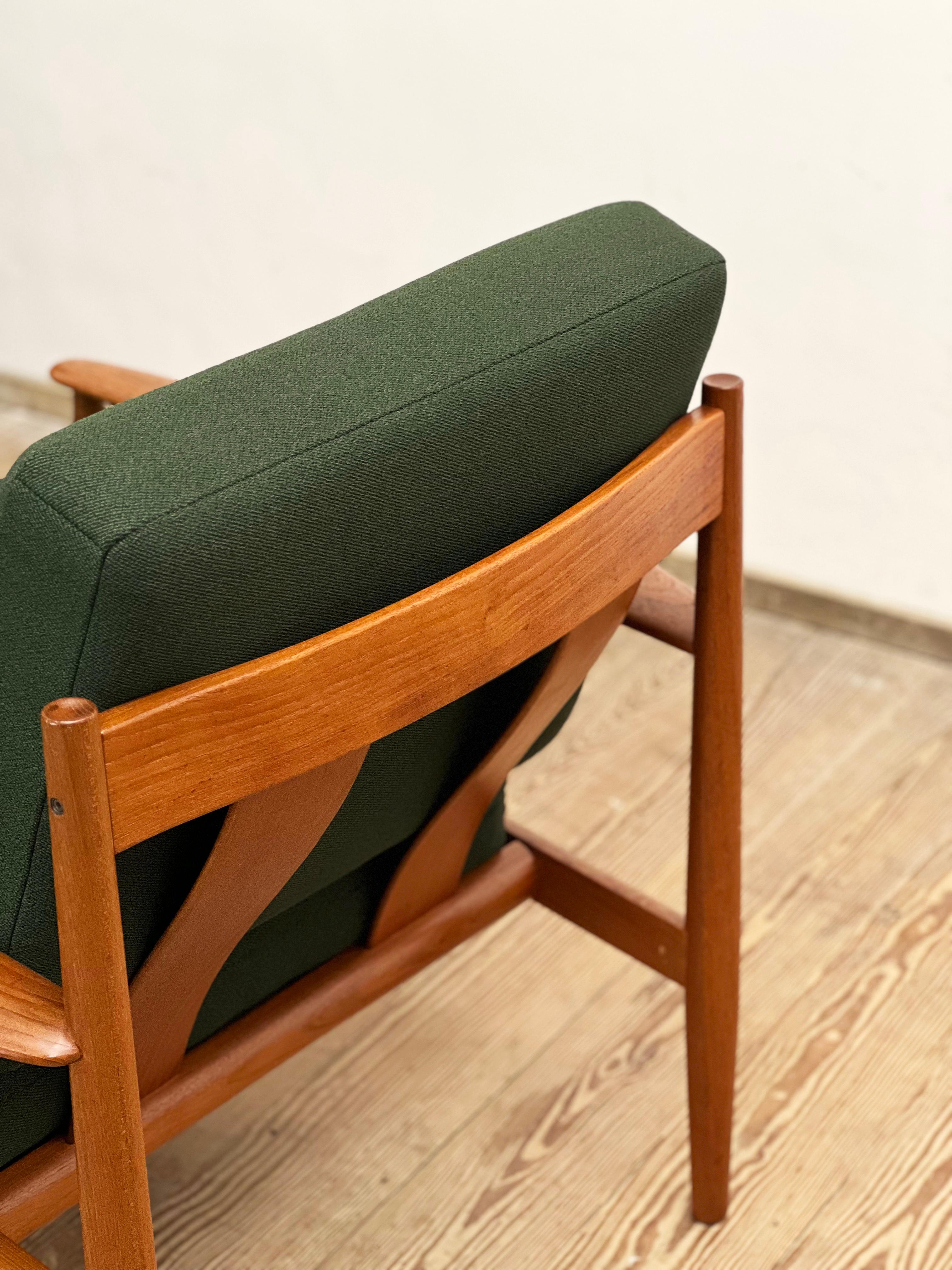 Mid-Century Design Teak Armchair by Grete Jalk for France & Søn, Denmark, 1950s For Sale 2