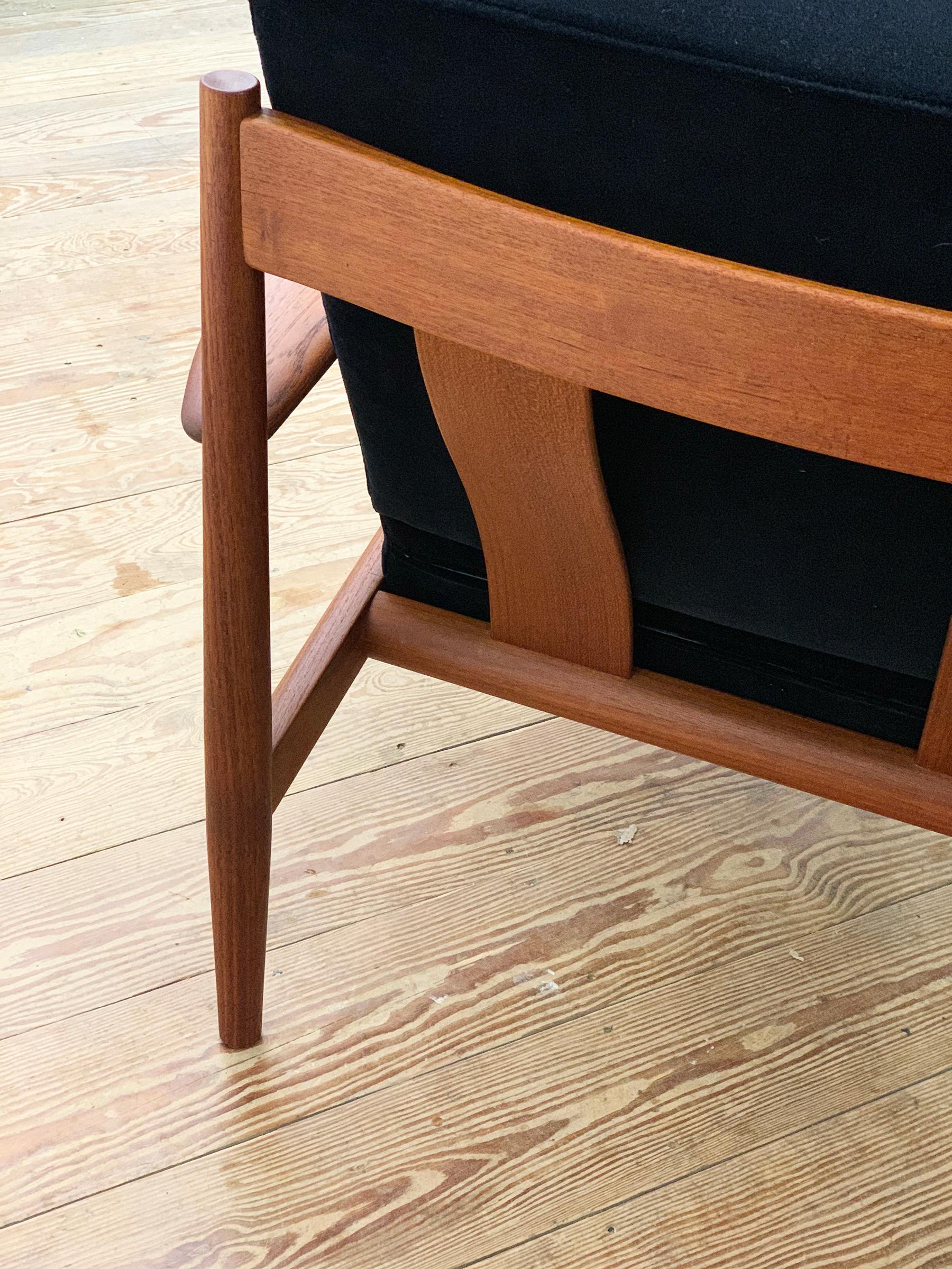 Mid-Century Design Teak Armchair by Grete Jalk for France & Søn, Denmark, 1950s For Sale 3