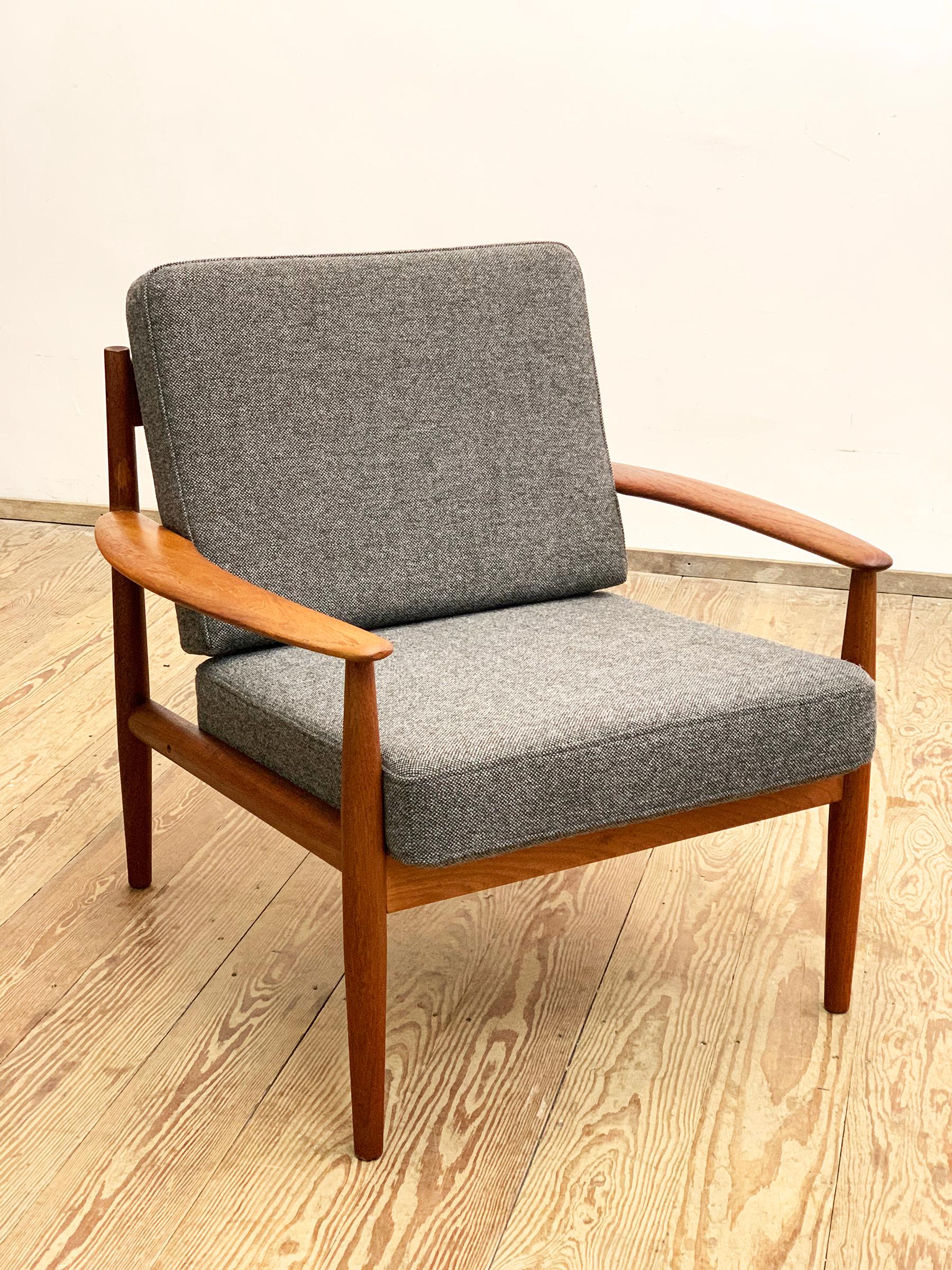 Poltrona in teak di design di metà secolo di Grete Jalk per France & Søn, Danimarca, anni '50 in vendita 5