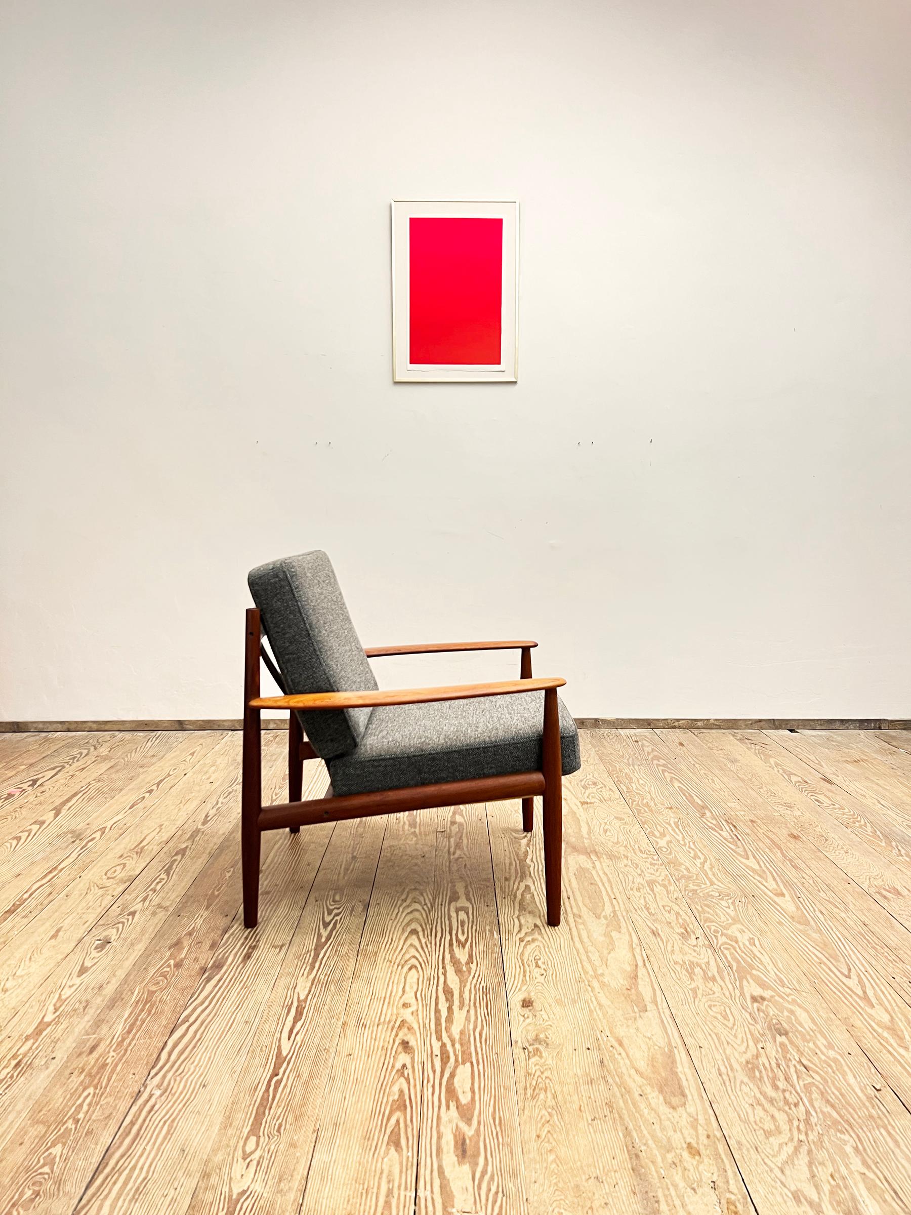 Danese Poltrona in teak di design di metà secolo di Grete Jalk per France & Søn, Danimarca, anni '50 in vendita