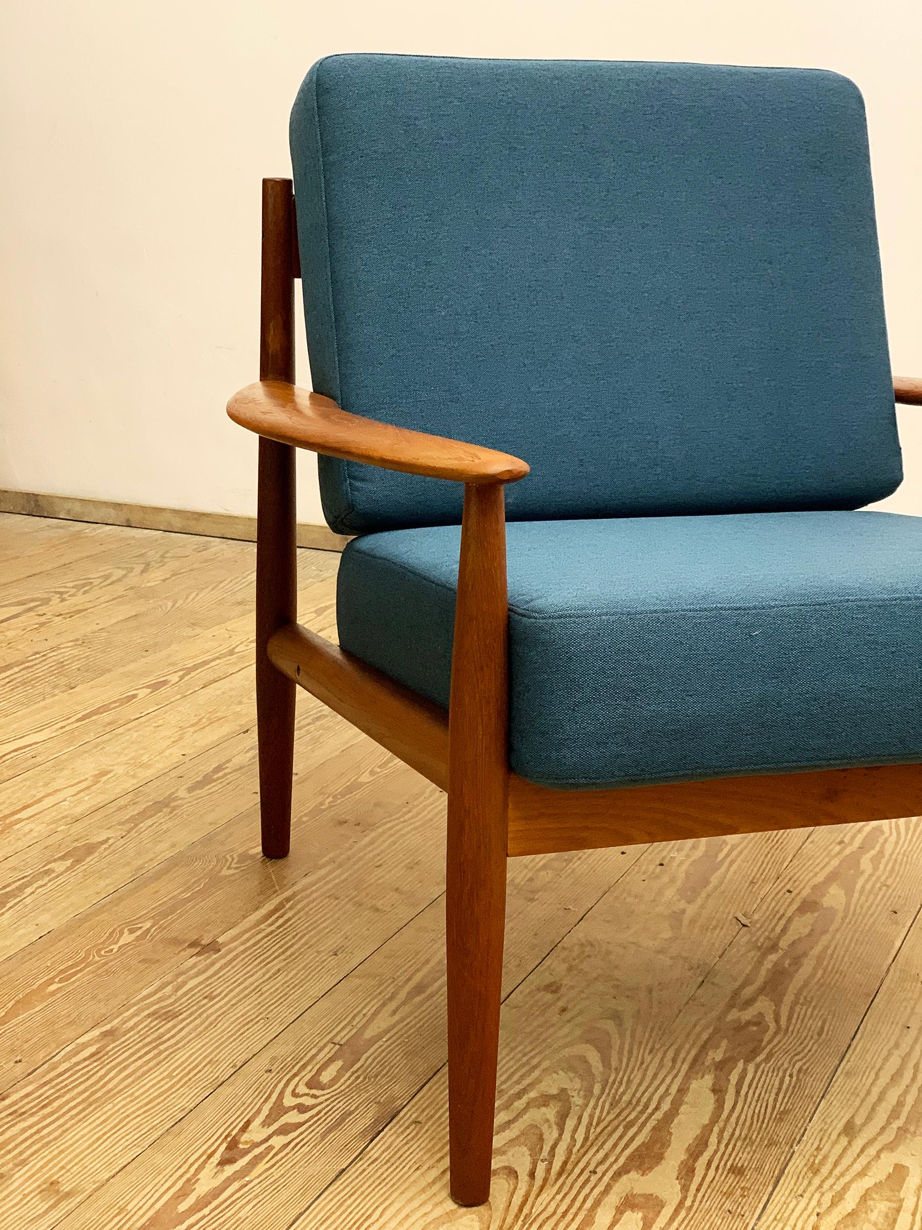 Mid-20th Century Mid-Century Design Teak Armchair by Grete Jalk for France & Søn, Denmark, 1950s For Sale