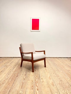 Fauteuil en teck design du milieu du siècle, Ole Wanscher pour France & Søn, Danemark, années 1950