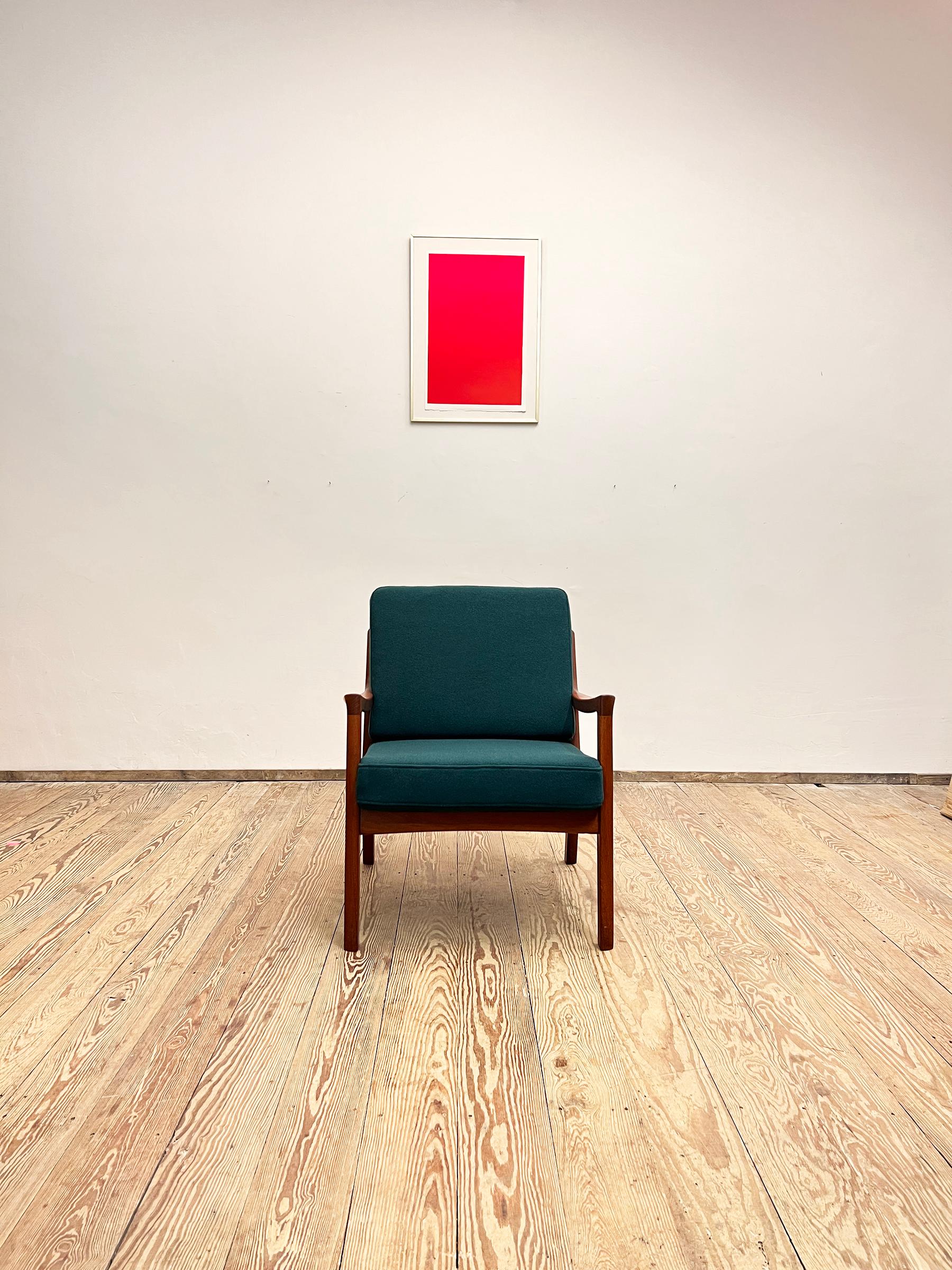 Mid-Century Design Teakholz-Sessel, Ole Wanscher für France & Søn, Dänemark, 1950er Jahre (Moderne der Mitte des Jahrhunderts) im Angebot
