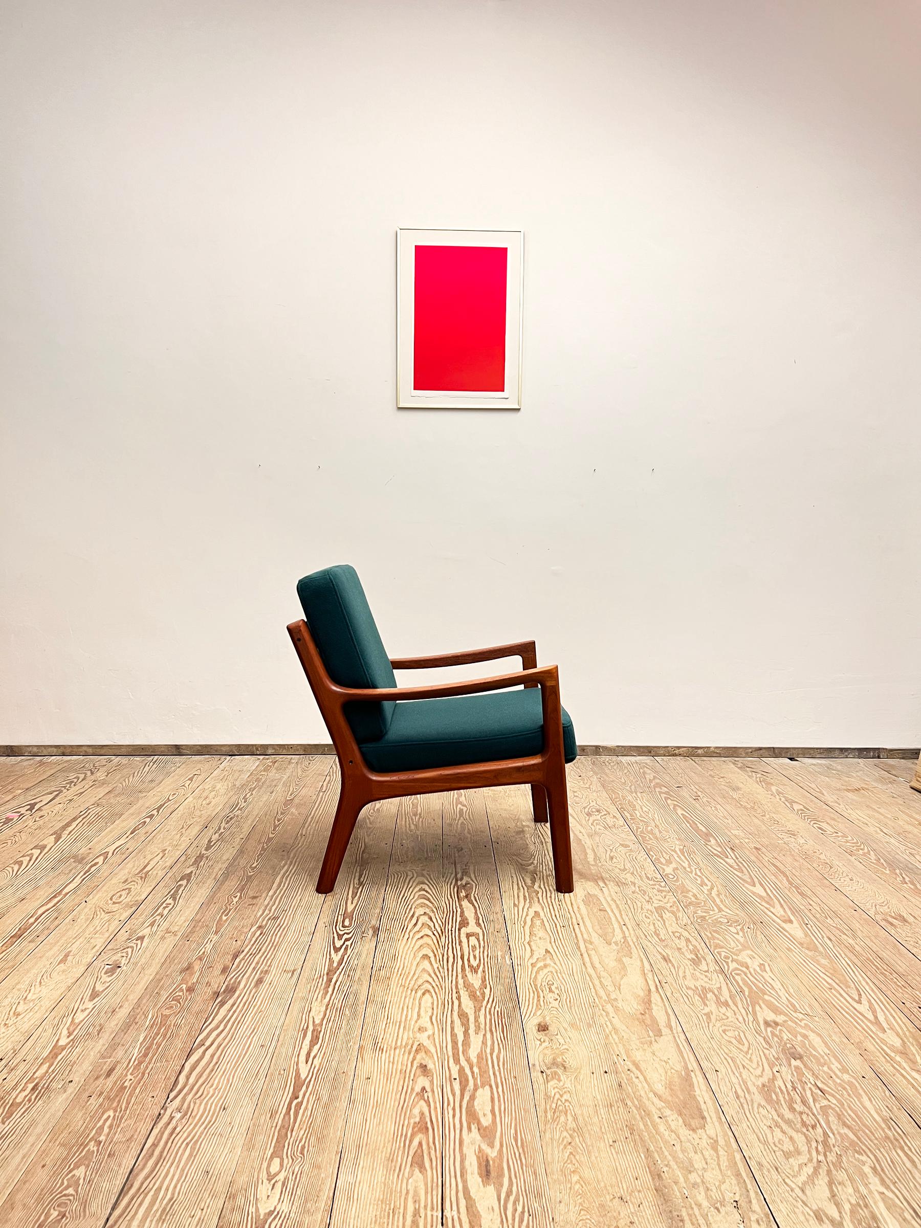 Mid-Century Design Teakholz-Sessel, Ole Wanscher für France & Søn, Dänemark, 1950er Jahre (Dänisch) im Angebot