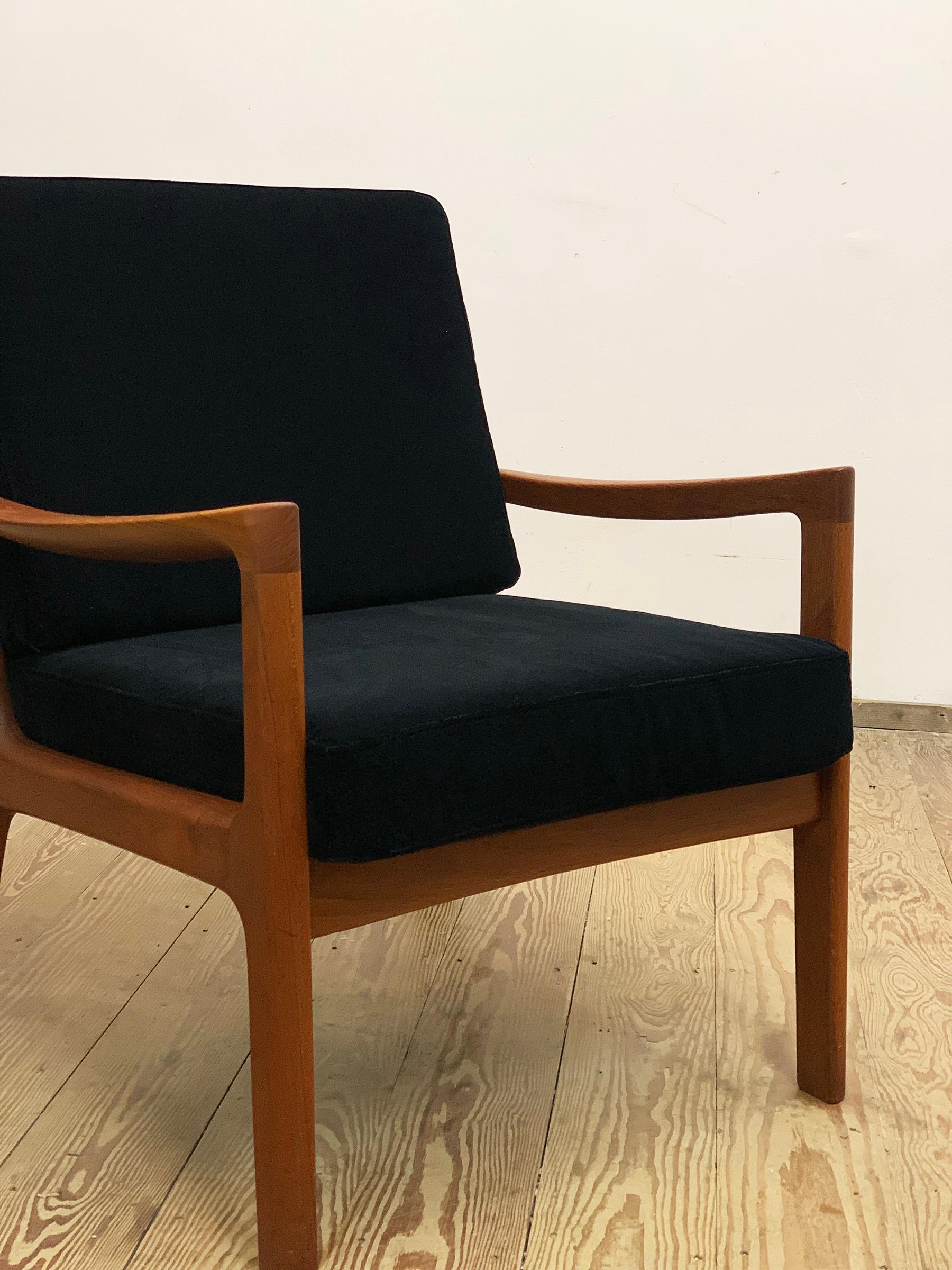 Mid-20th Century Mid-Century Design Teak Armchair, Ole Wanscher for France & Søn, Denmark, 1950s For Sale
