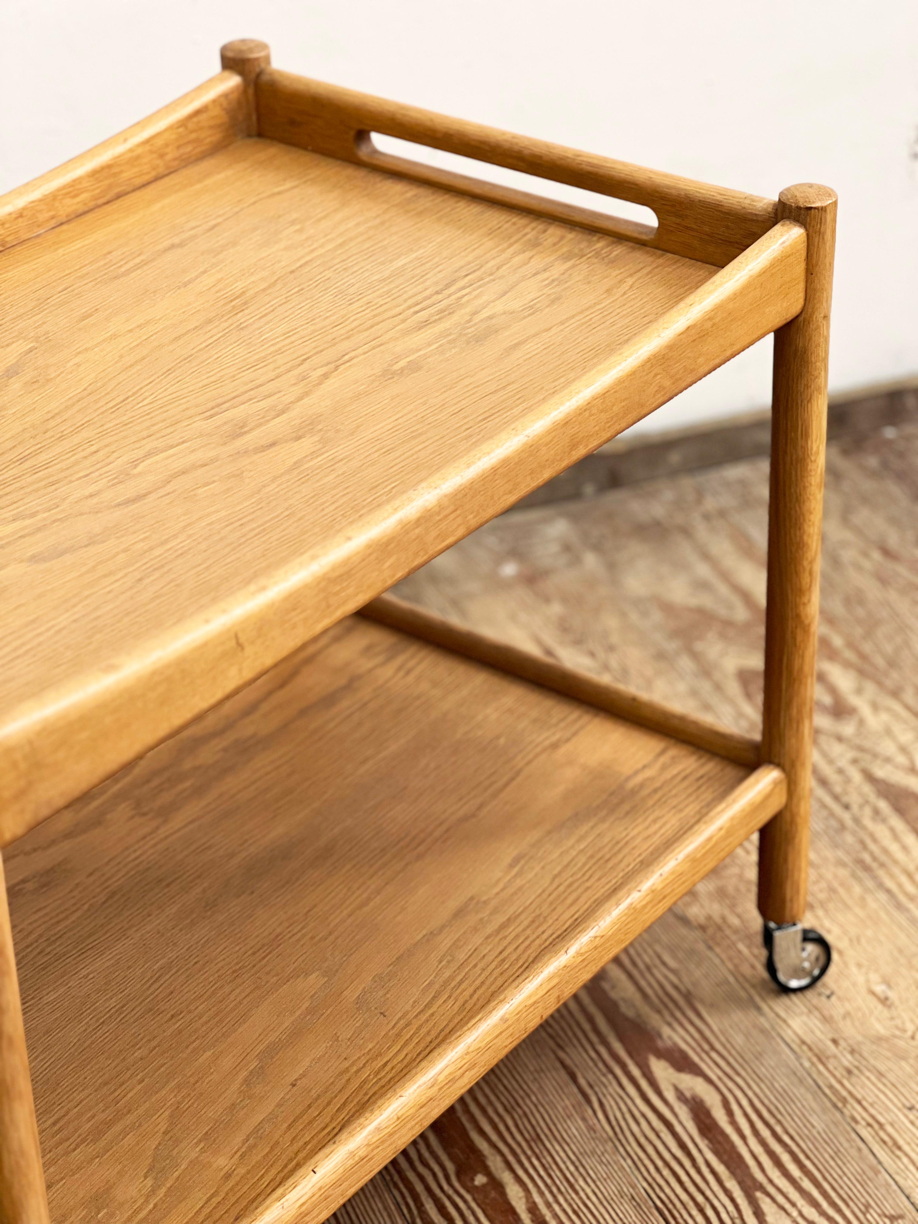 Bar-/Servierwagen oder -wagen aus Teakholz im Mid-Century-Design, Hans Wegner, Andreas Tuck im Angebot 6