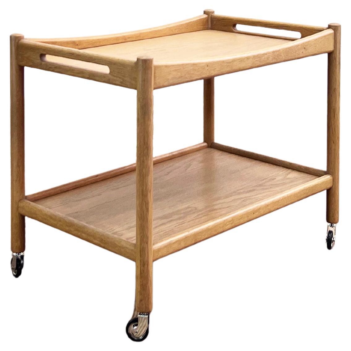 Bar-/Servierwagen oder -wagen aus Teakholz im Mid-Century-Design, Hans Wegner, Andreas Tuck im Angebot