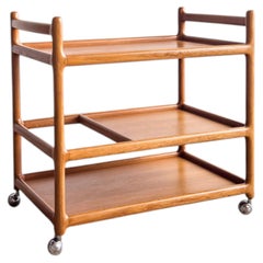 Mid Century Bar- oder Servierwagen, Johannes Andersen, Silkeborg