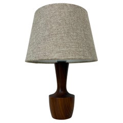 Lampada da tavolo in legno di teak dal design di metà secolo, anni '60