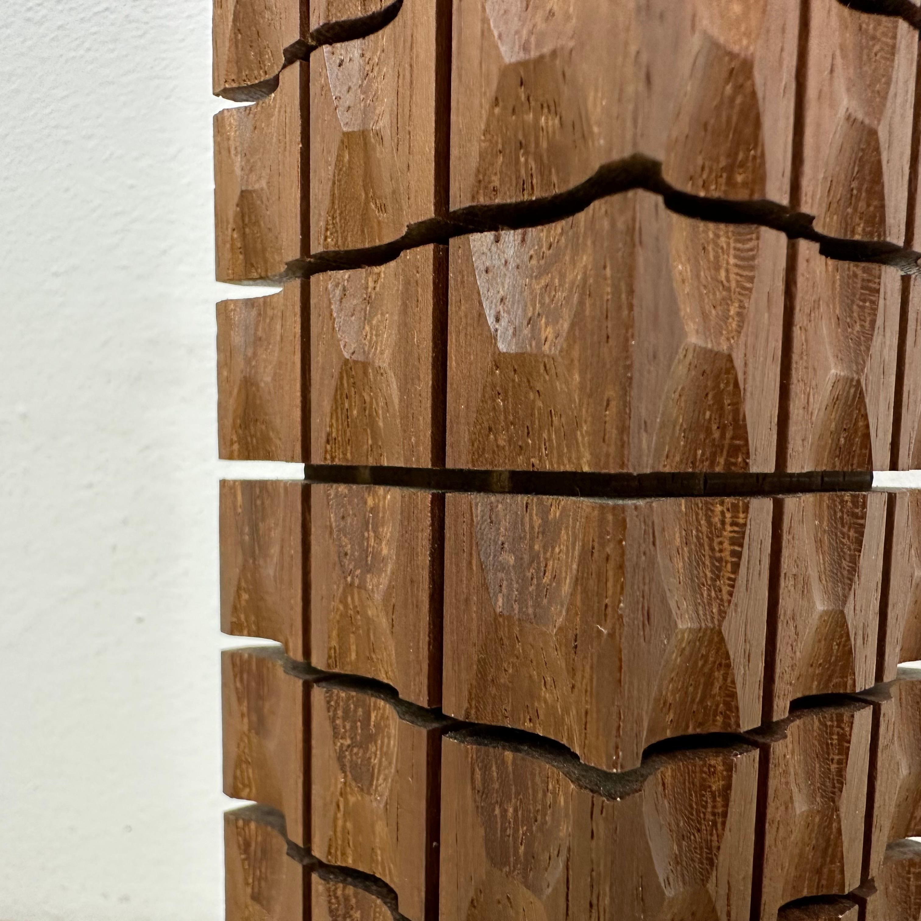 Portacandele in legno di teak dal design Mid Century, anni '70 in vendita 2