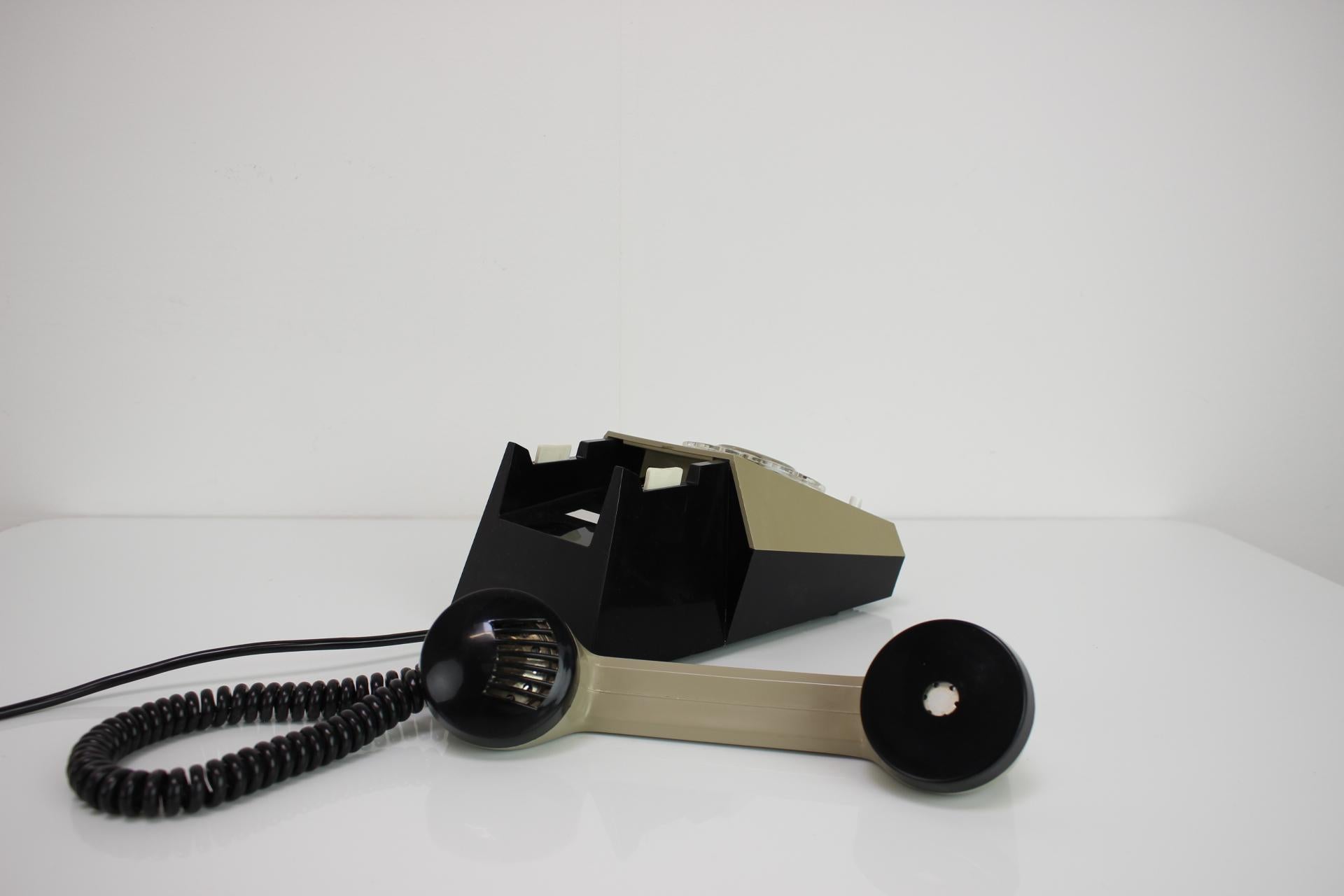Mid-Century Modern Mid-Century Design Telephone by Tesla, 1970, Czechoslovakia For Sale