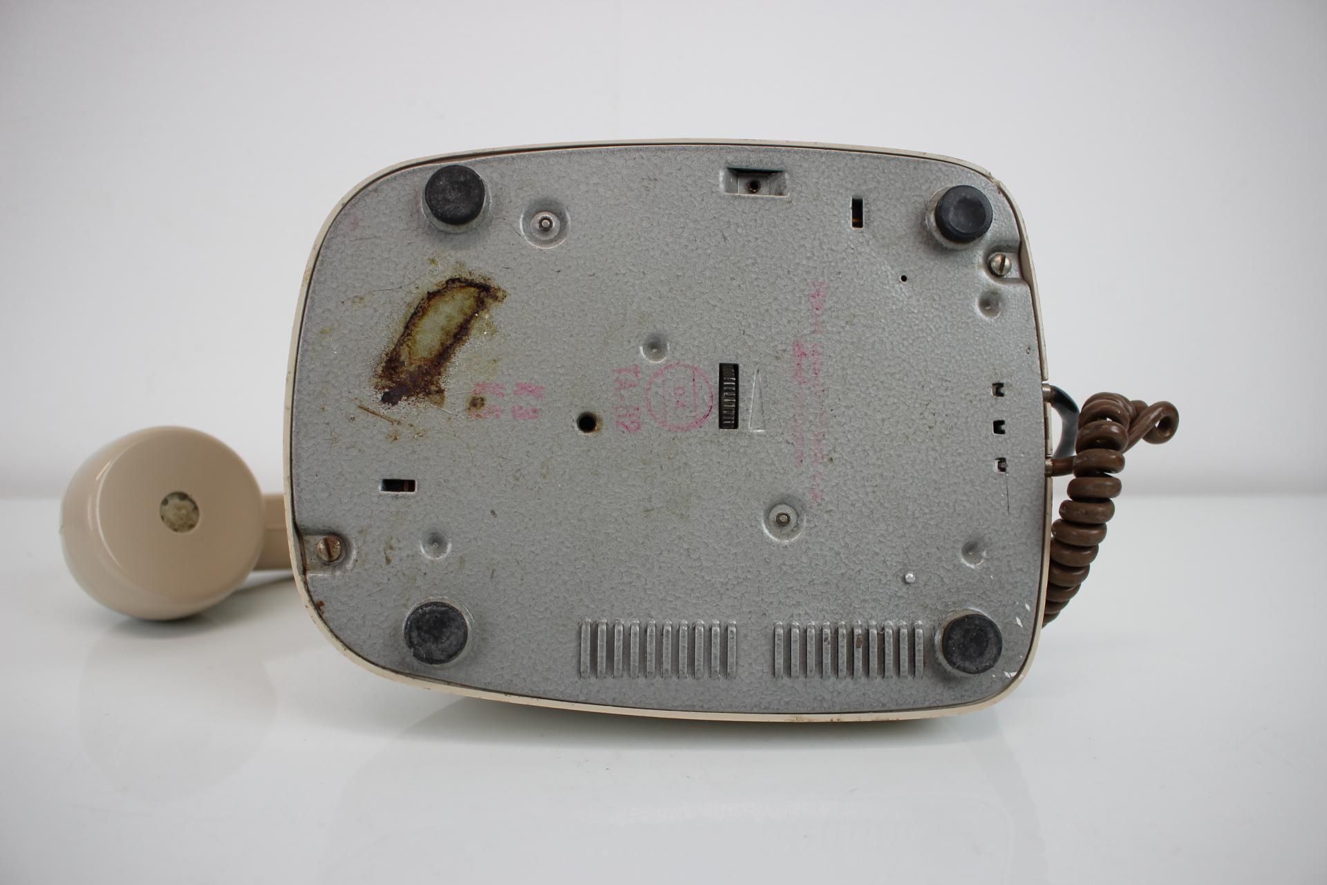 Mid-Century Design Telephone by Tesla, 1979, Czechoslovakia For Sale 1