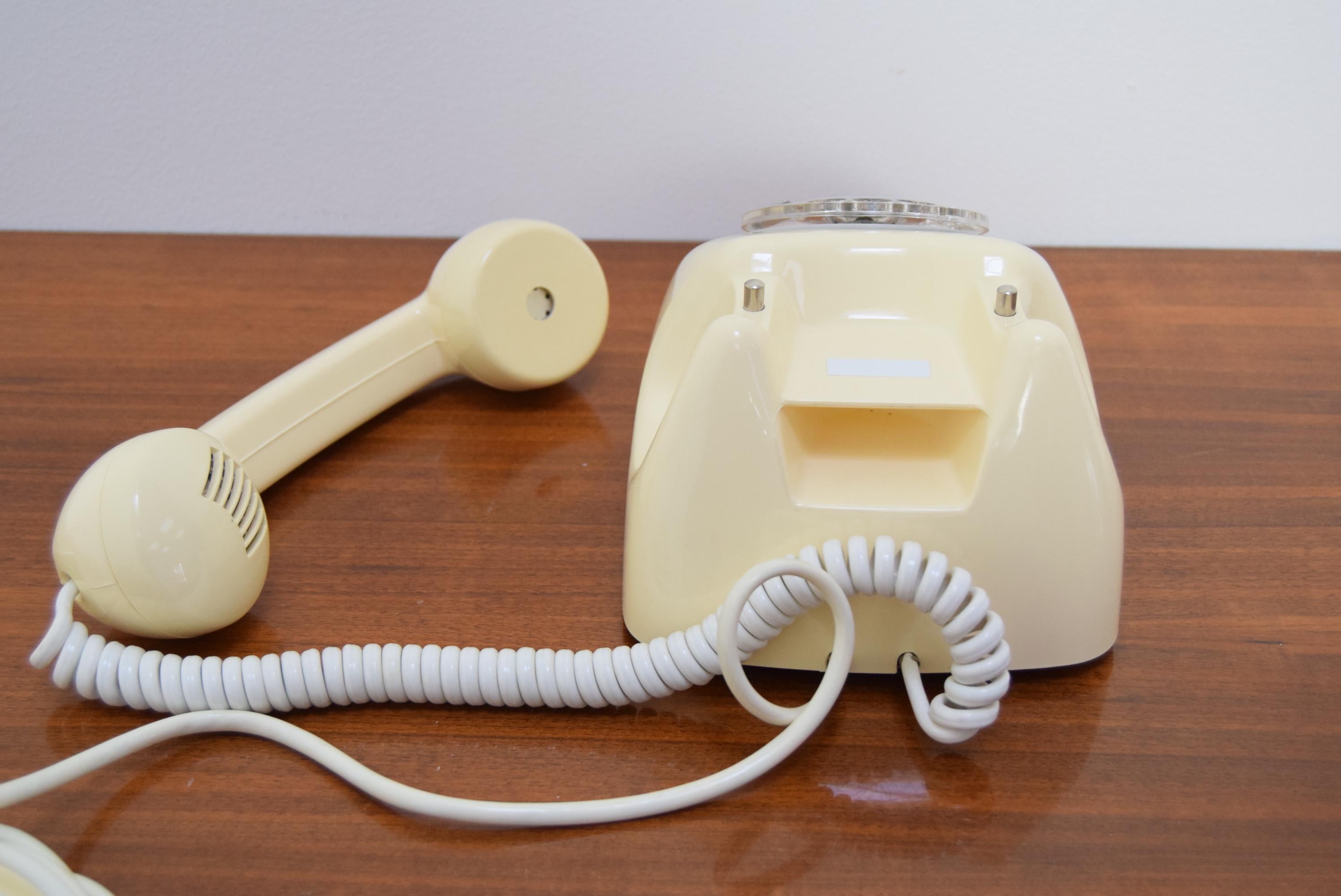 Mid-Century Modern Mid-Century Design Telephone by Tesla, 1979