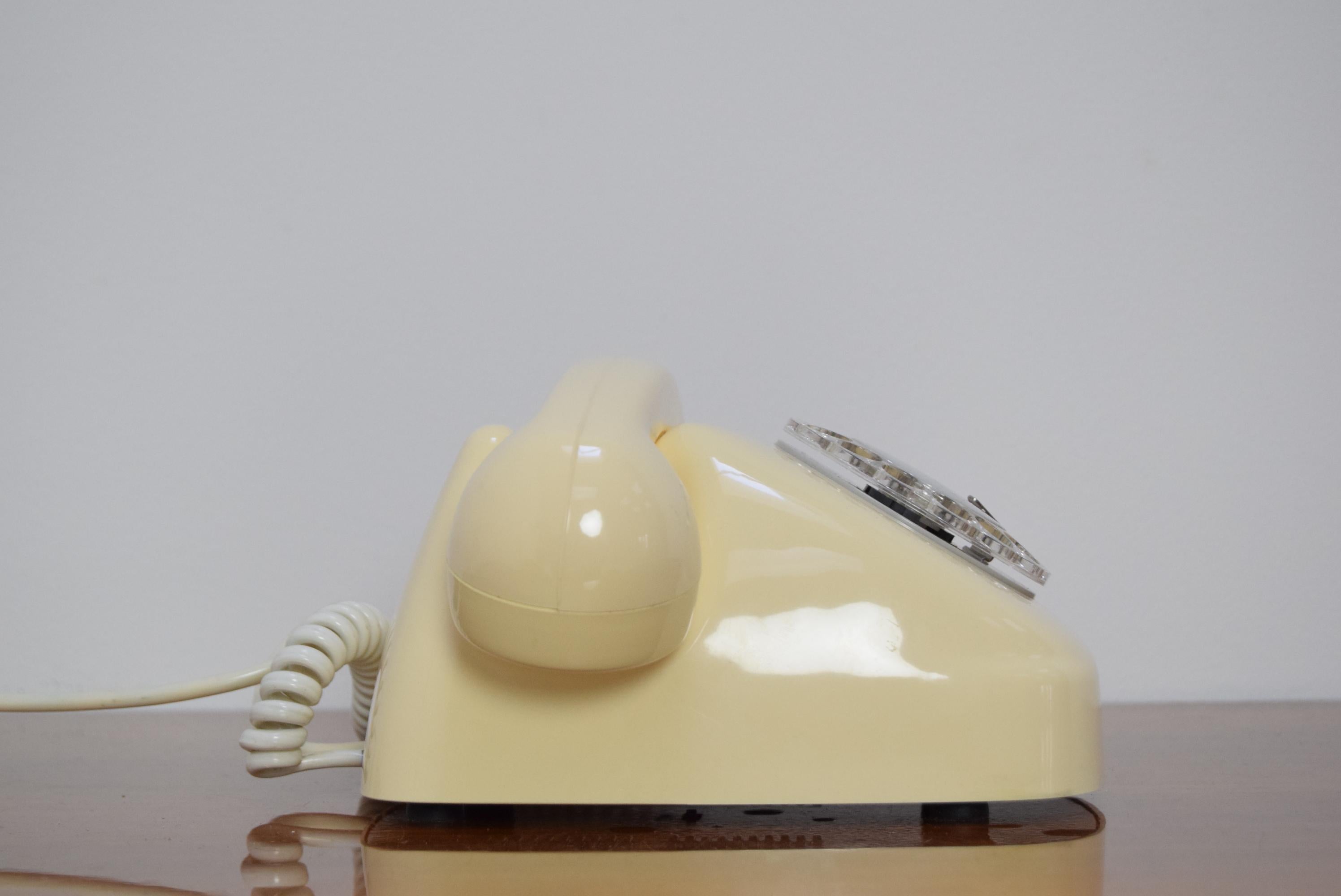 Czech Mid-Century Design Telephone by Tesla, 1979