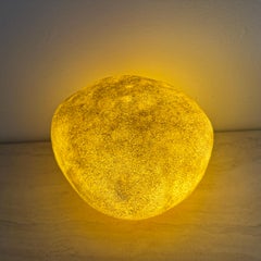 Mid-century design vintage moon rock table lamp André Cazenave style , 1970s