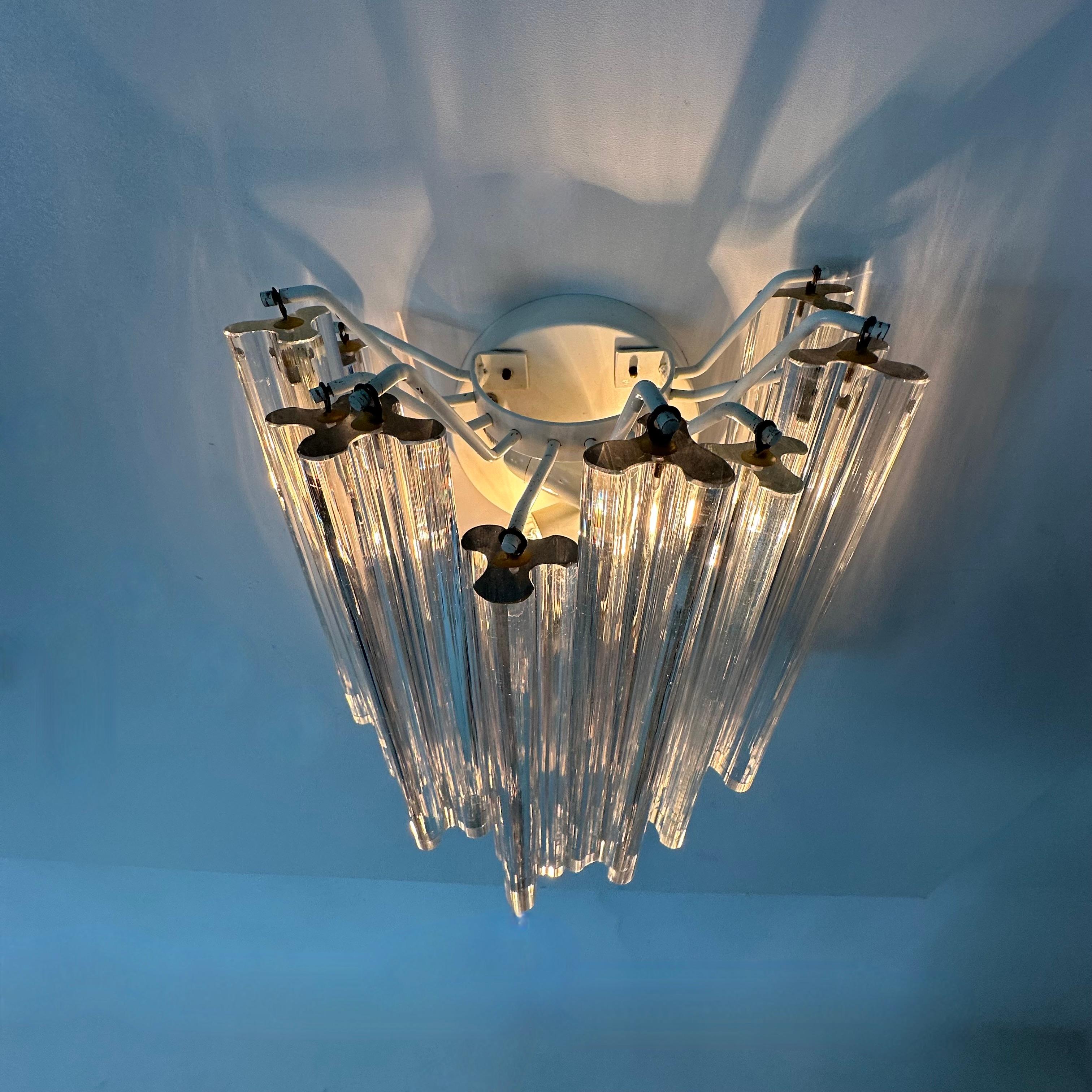 Mid century design wall lamp , 1970s Germany Venini for Kalmar en vente 3