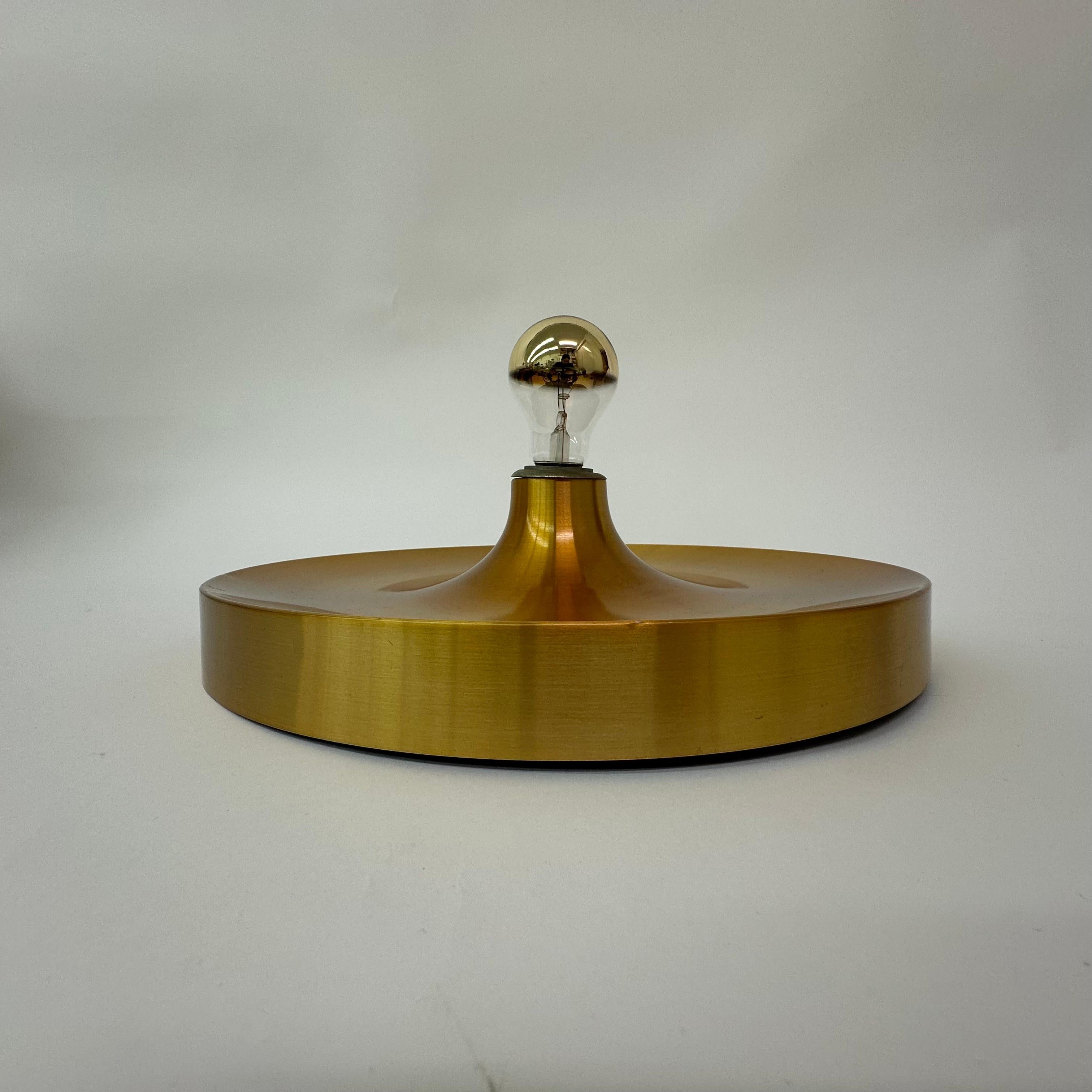 German Mid Century design wall lamp disc , 1970’s For Sale