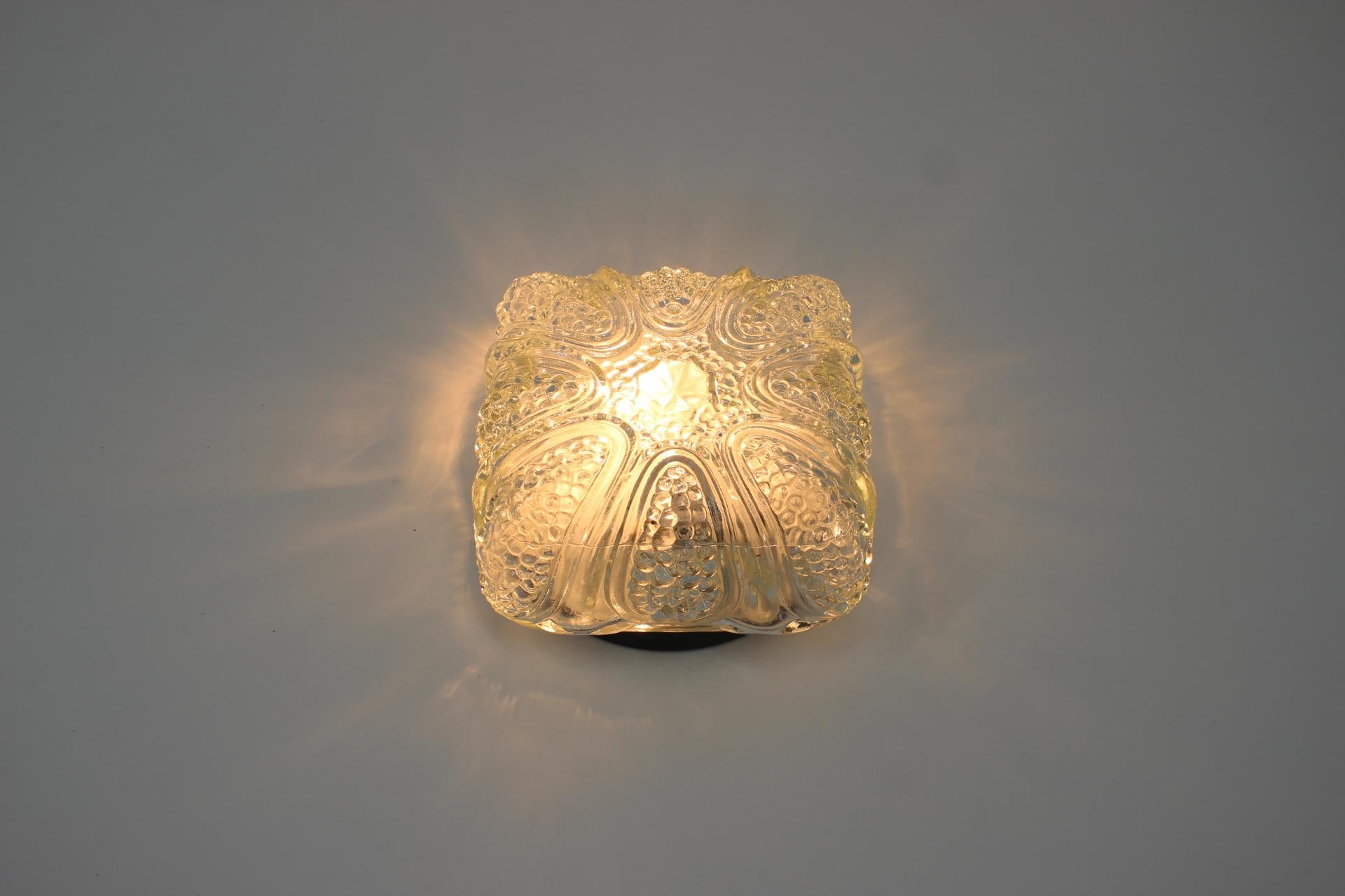 Midcentury Design Wand- oder Deckenleuchte:: Flush Mount:: 1970er Jahre im Zustand „Gut“ im Angebot in Praha, CZ