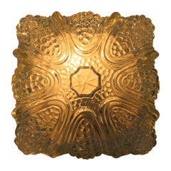 Lámpara de pared o techo de diseño de mediados de siglo, empotrable, años 70