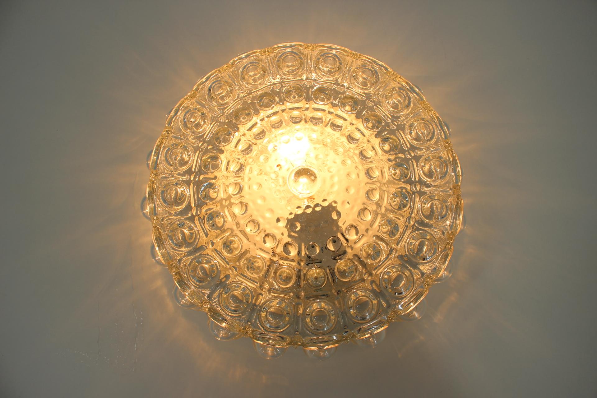 Late 20th Century Midcentury Design Wall or Ceiling Lamp, Flush Mount, Helena Tynell, 1970s For Sale