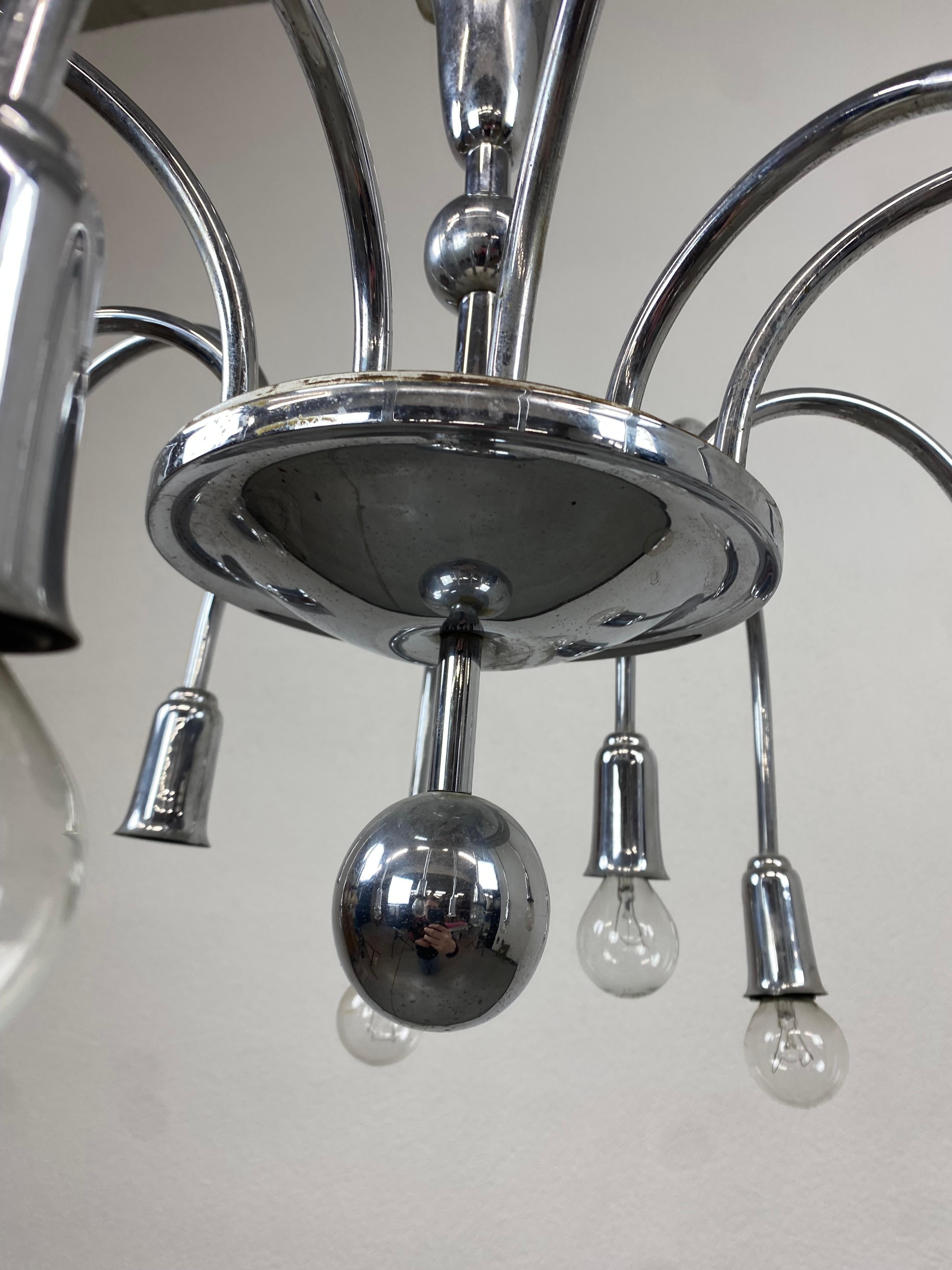 Mid-20th Century Midcentury Design Watefrall Chandelier For Sale