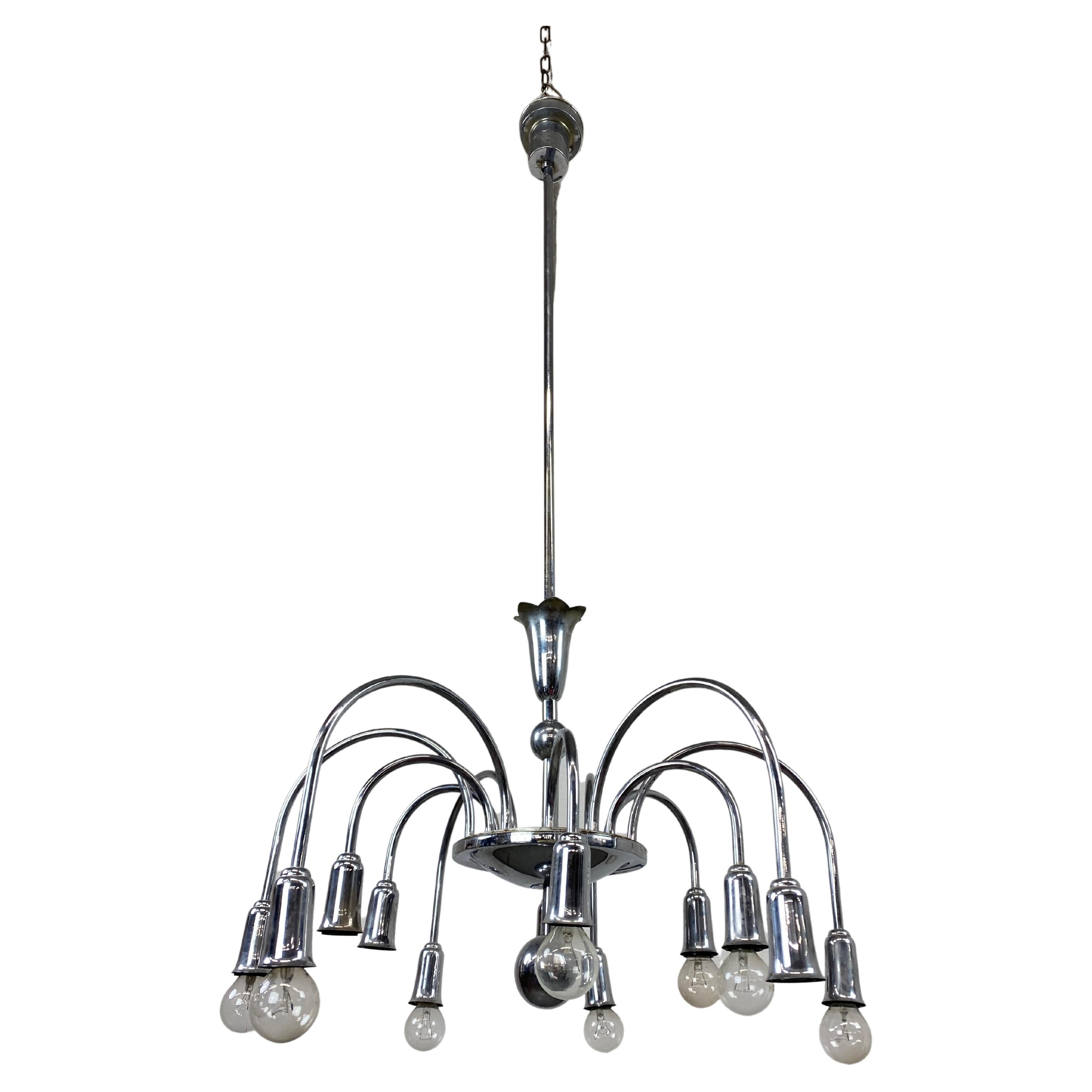 Midcentury Design Watefrall Chandelier For Sale