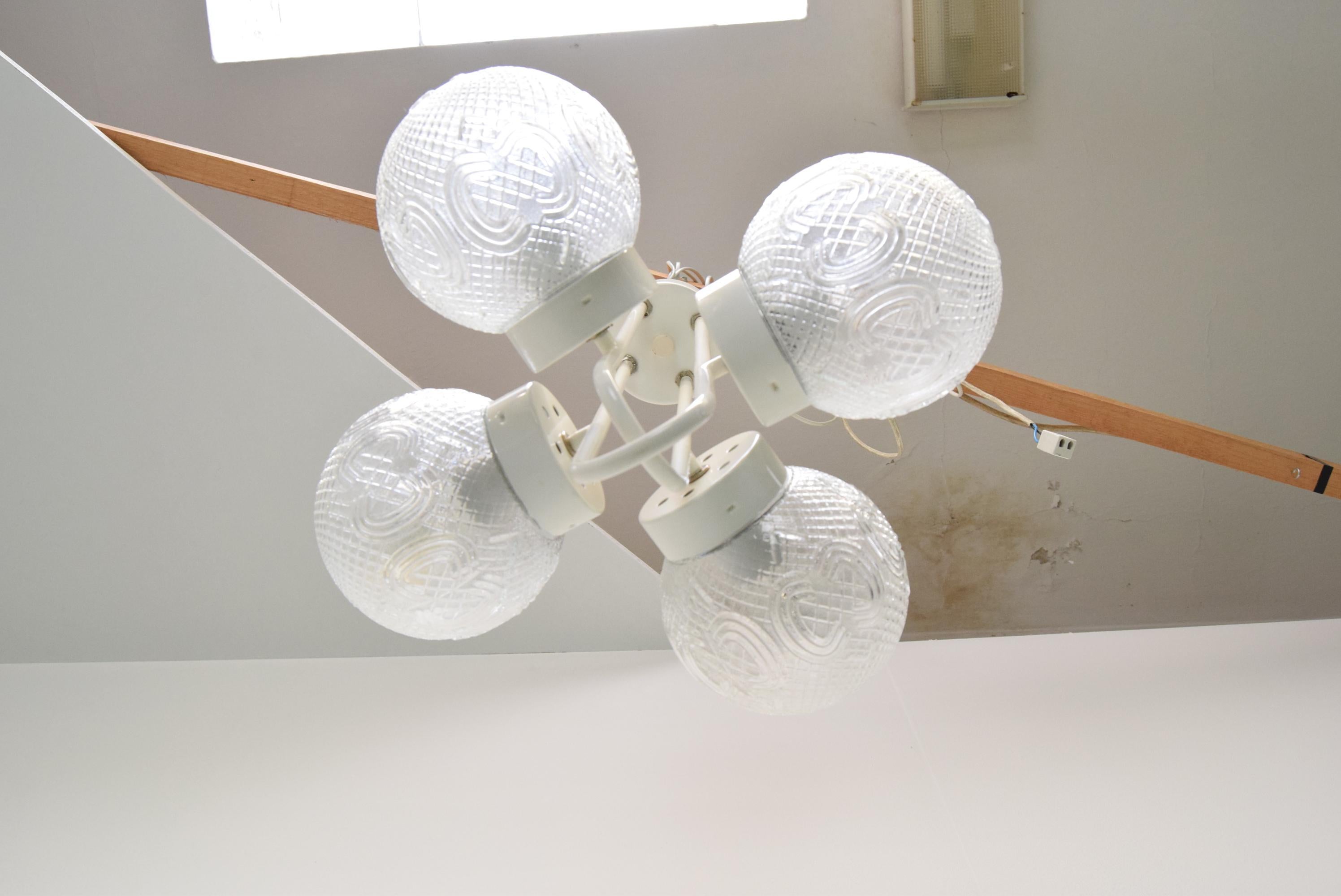 Kronleuchter im Mid-Century-Design von Jilove u Decina, 1970er Jahre. (Metall) im Angebot