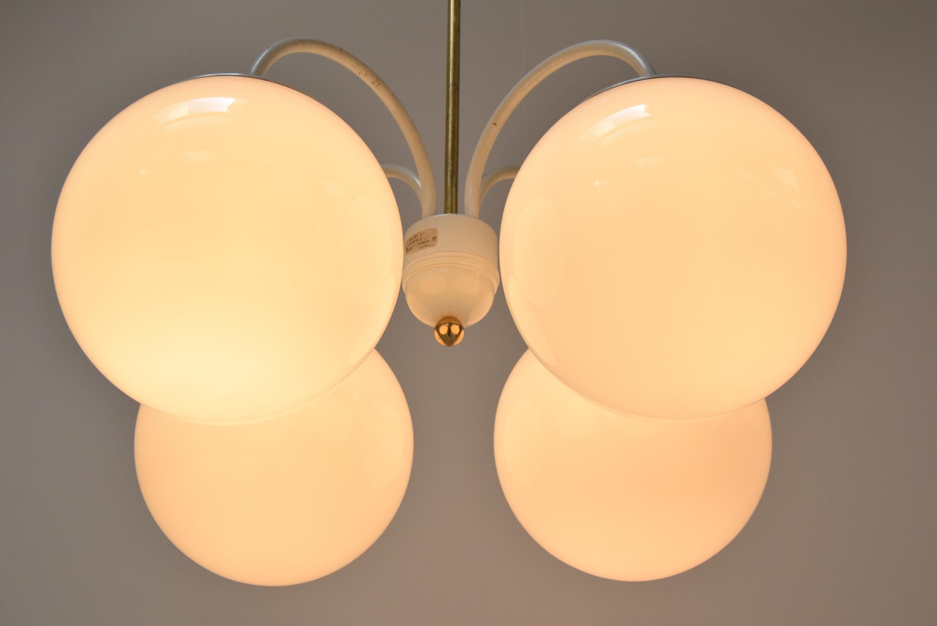 Mid-Century Modern Mid-Century Designed Chandelier by Kamenicky Senov, 1960's For Sale