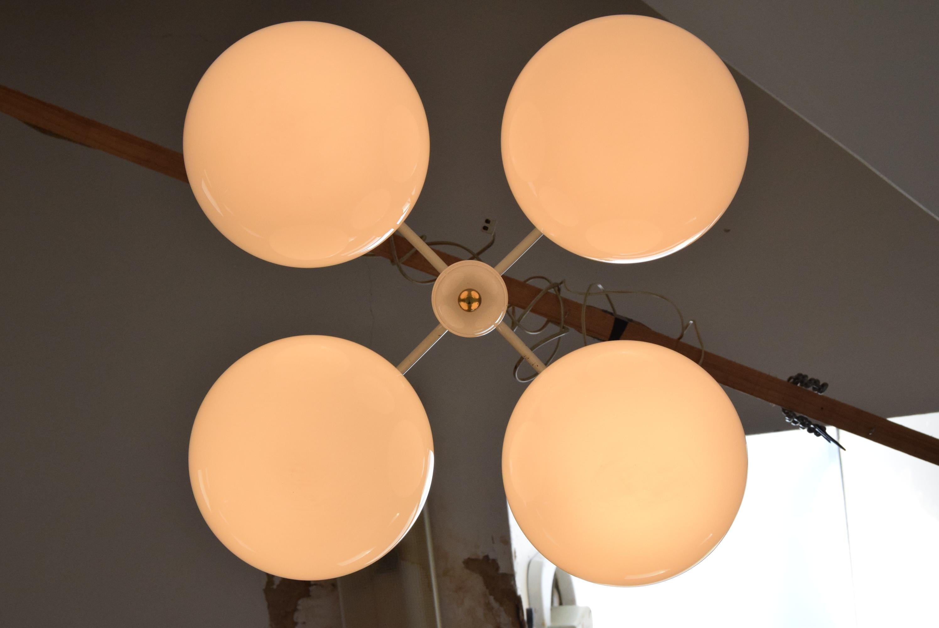 Mid-Century Designed Chandelier by Kamenicky Senov, 1960's In Good Condition For Sale In Praha, CZ