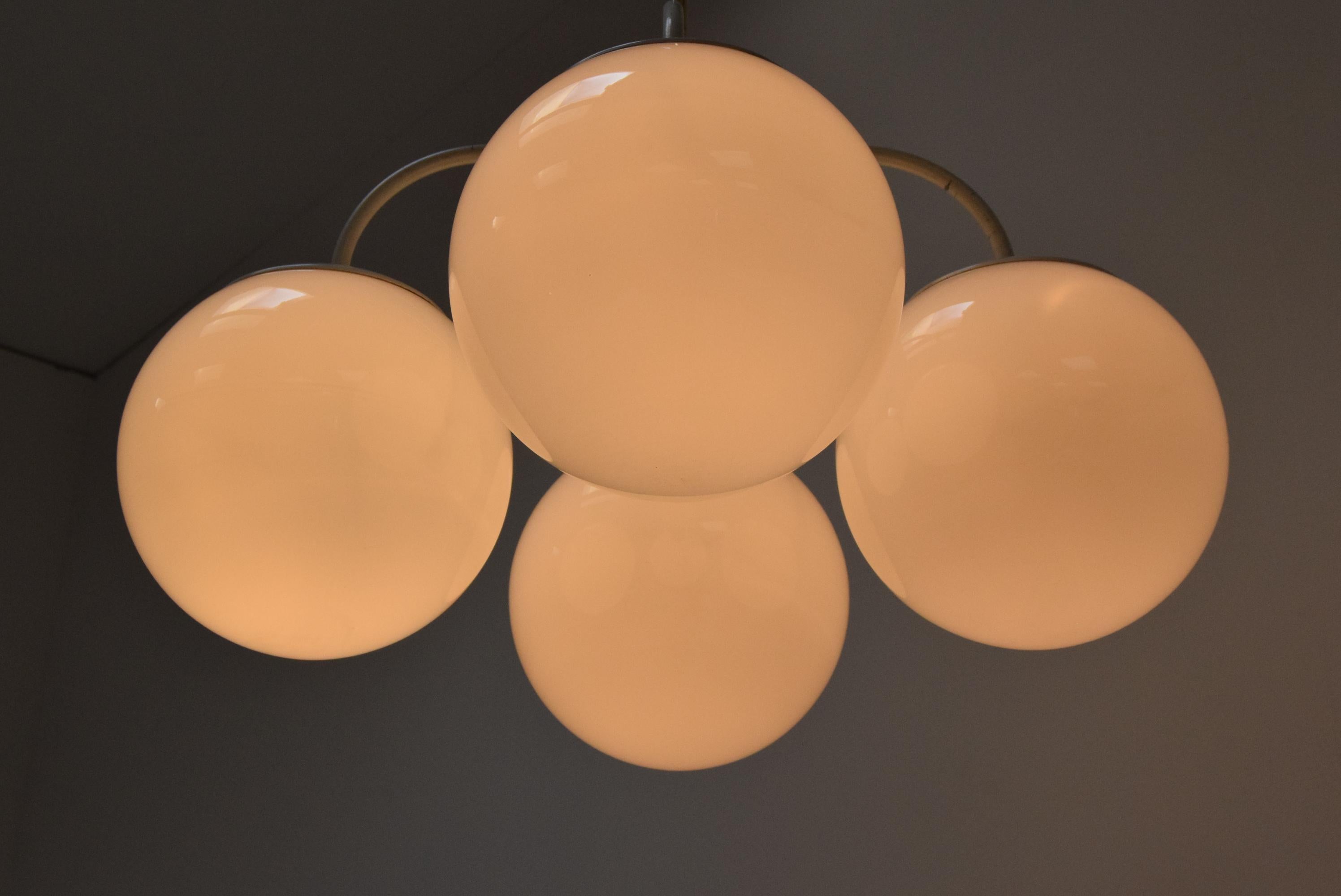Mid-20th Century Mid-Century Designed Chandelier by Kamenicky Senov, 1960's For Sale