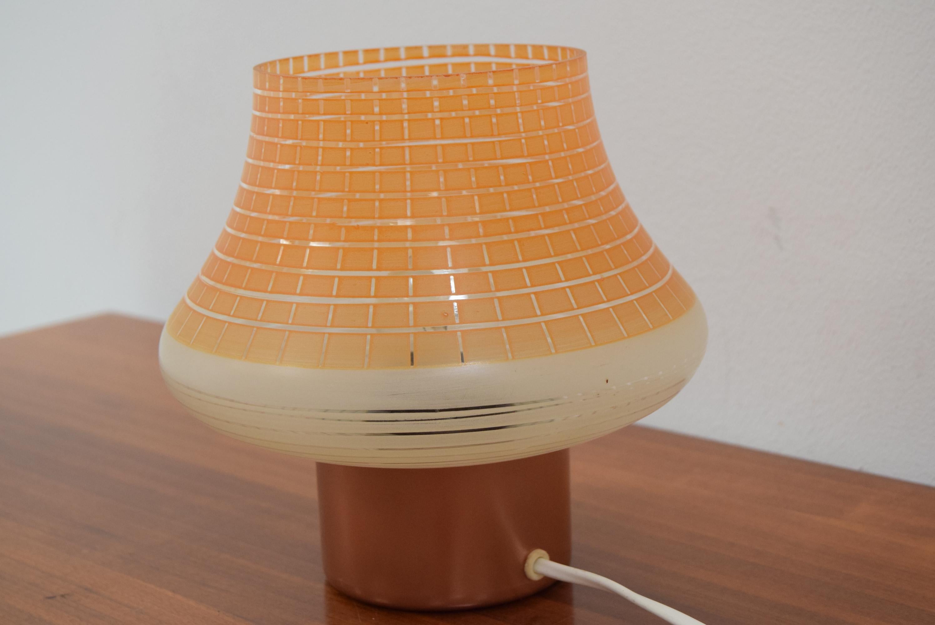 Mid Century Designed Table Lamp Pokrok Žilina, 1960´s In Good Condition In Praha, CZ