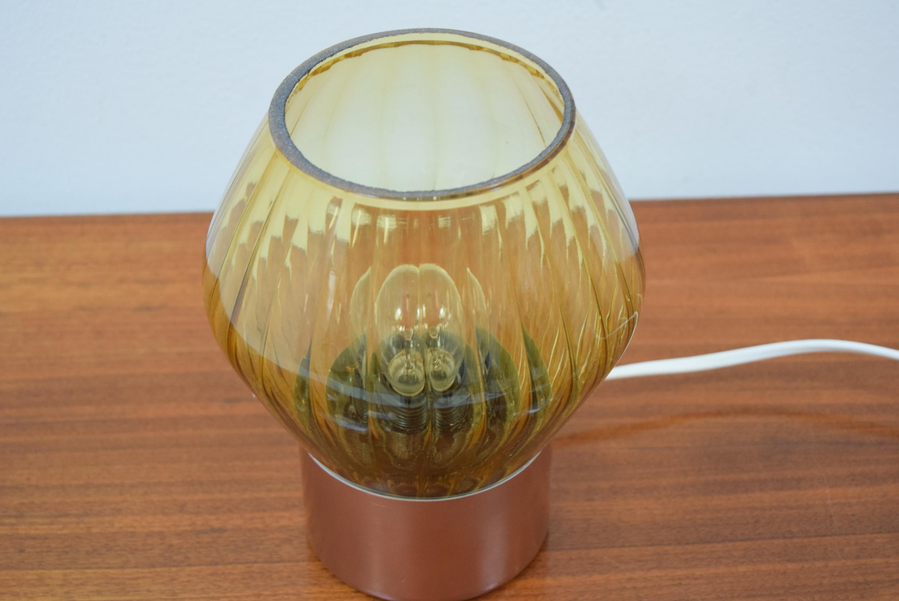 Metal Mid Century Designed Table Lamp Pokrok Žilina, 1960´s