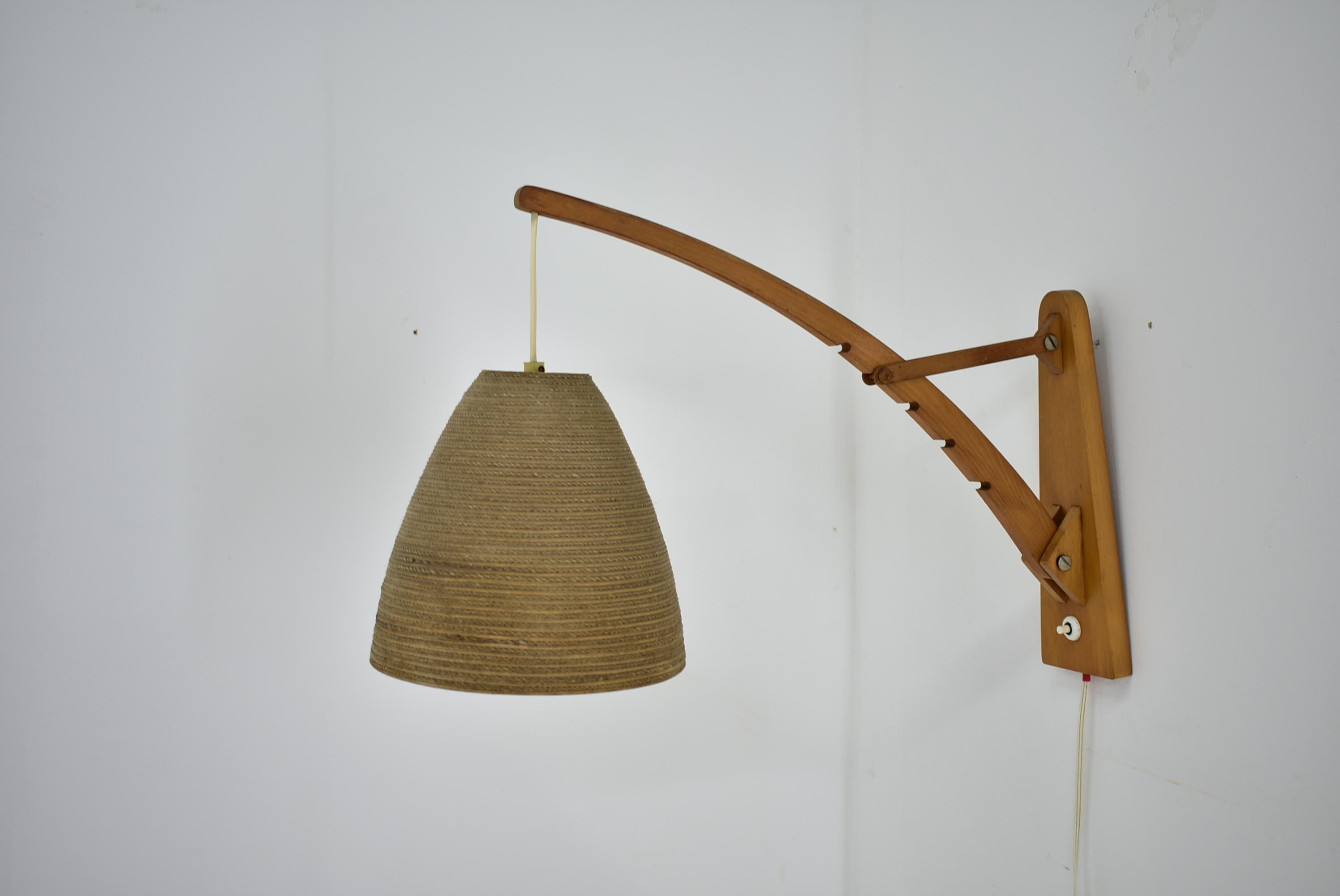 Mid Century Designed Wall Lamp Pokrok Žilina, 1960´s For Sale 4