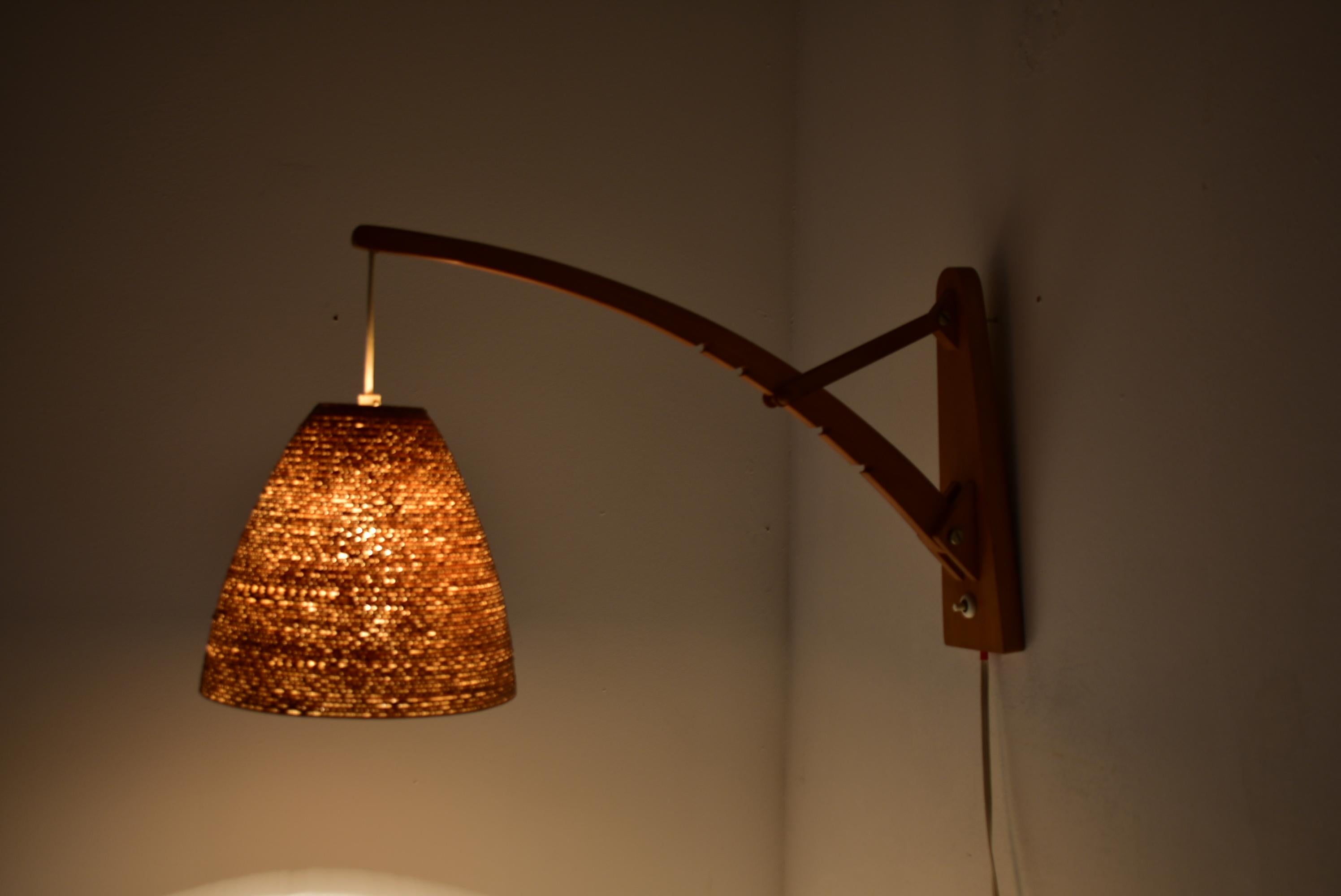 Mid Century Designed Wall Lamp Pokrok Žilina, 1960´s For Sale 10