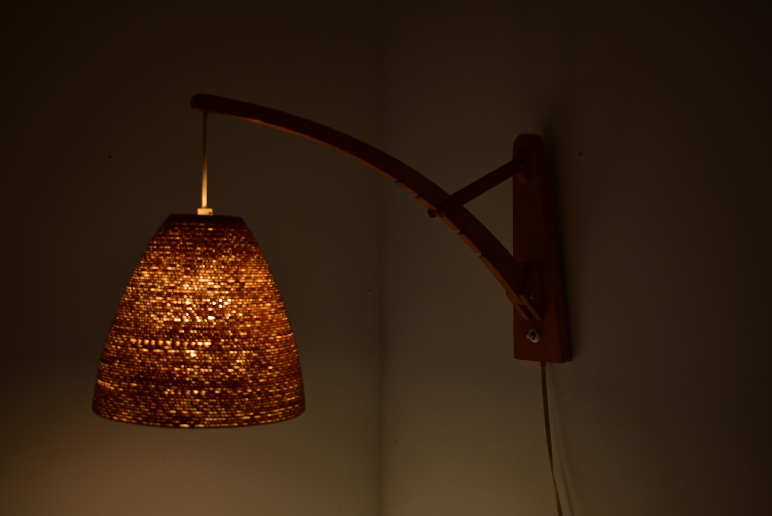 Mid Century Designed Wall Lamp Pokrok Žilina, 1960´s For Sale 11