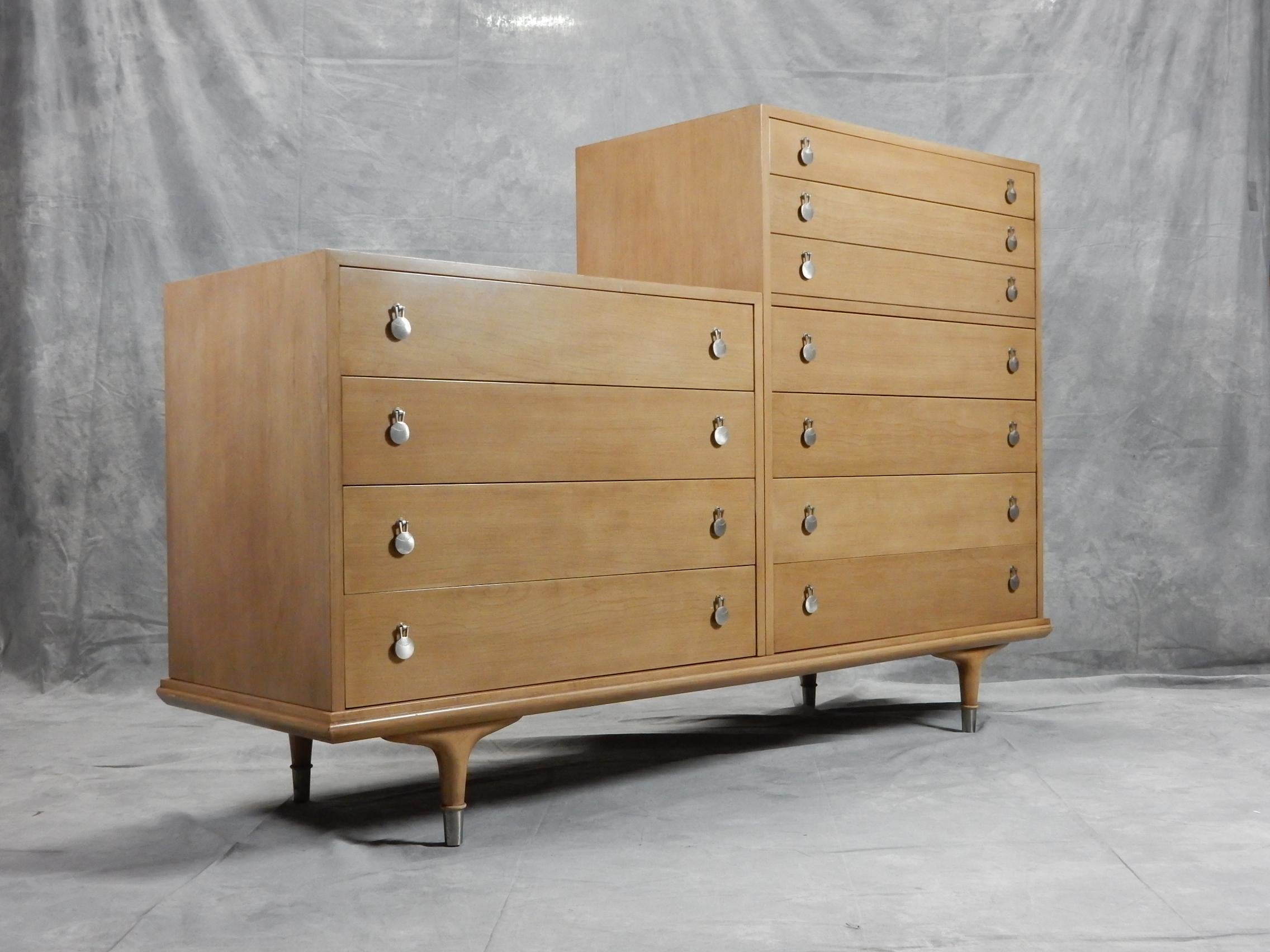 Mid-Century Designer Renzo Rutili Chest of Drawers Commode 6