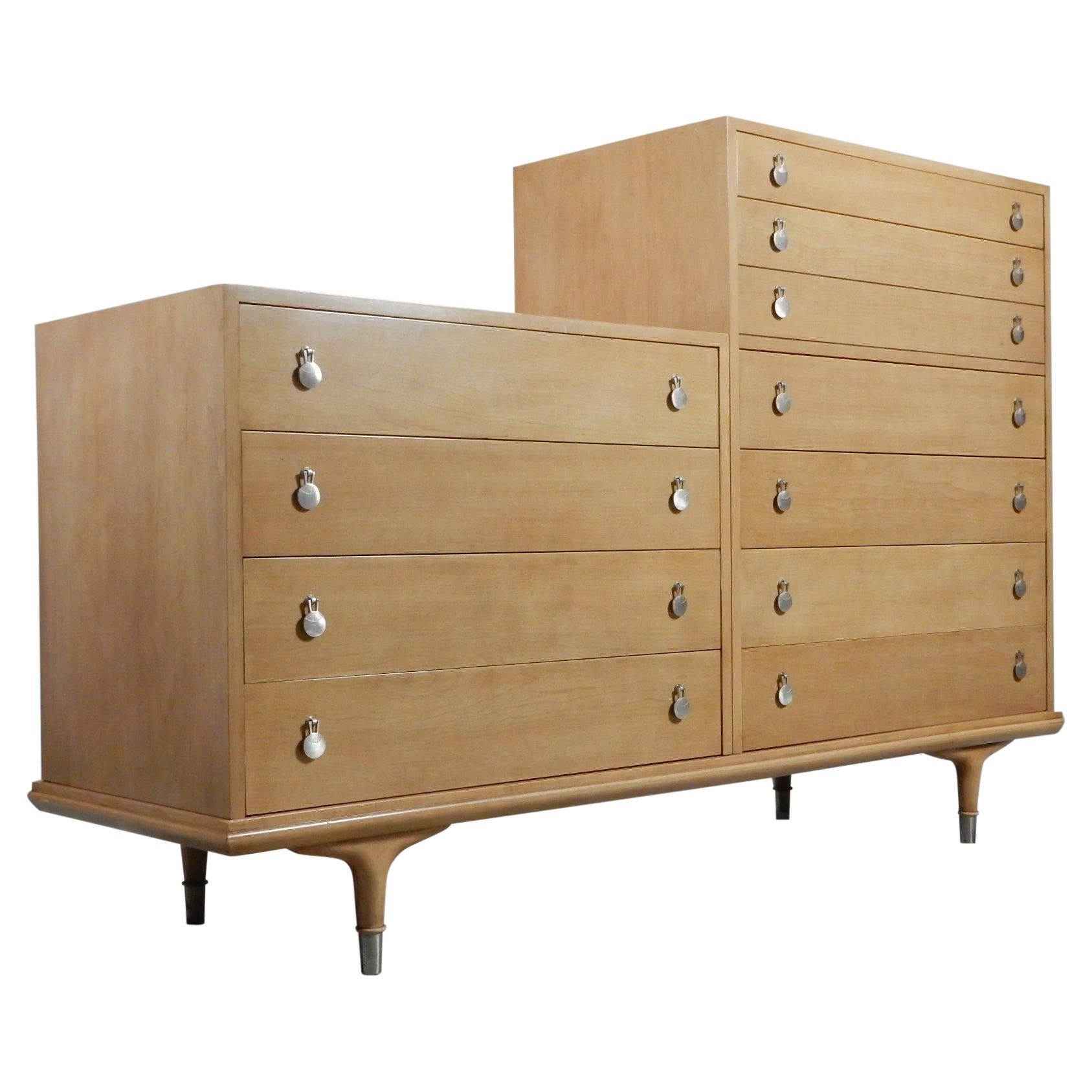 Mid-Century Designer Renzo Rutili Chest of Drawers Commode