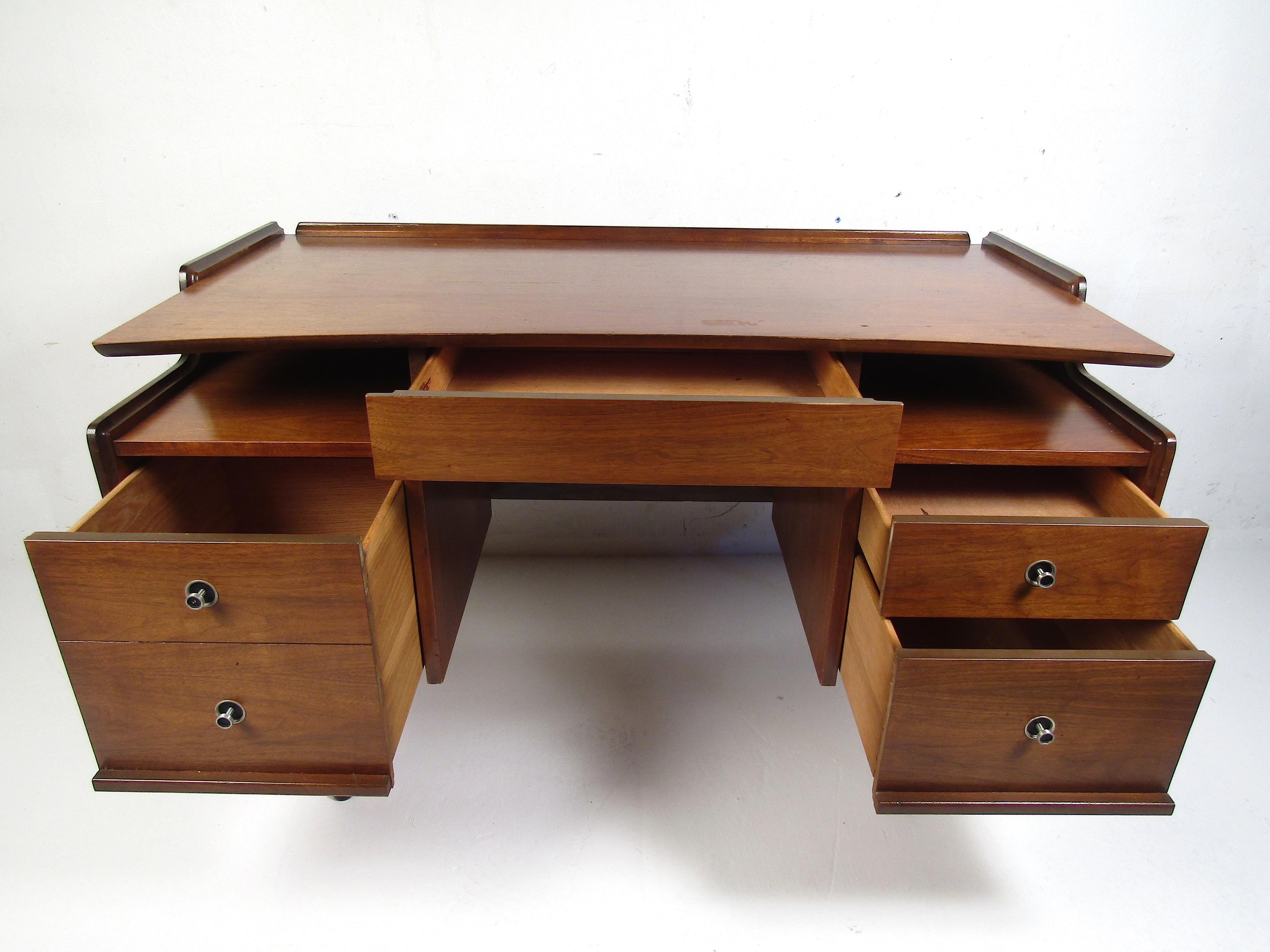 American Midcentury Desk and Chair by Hooker Furniture