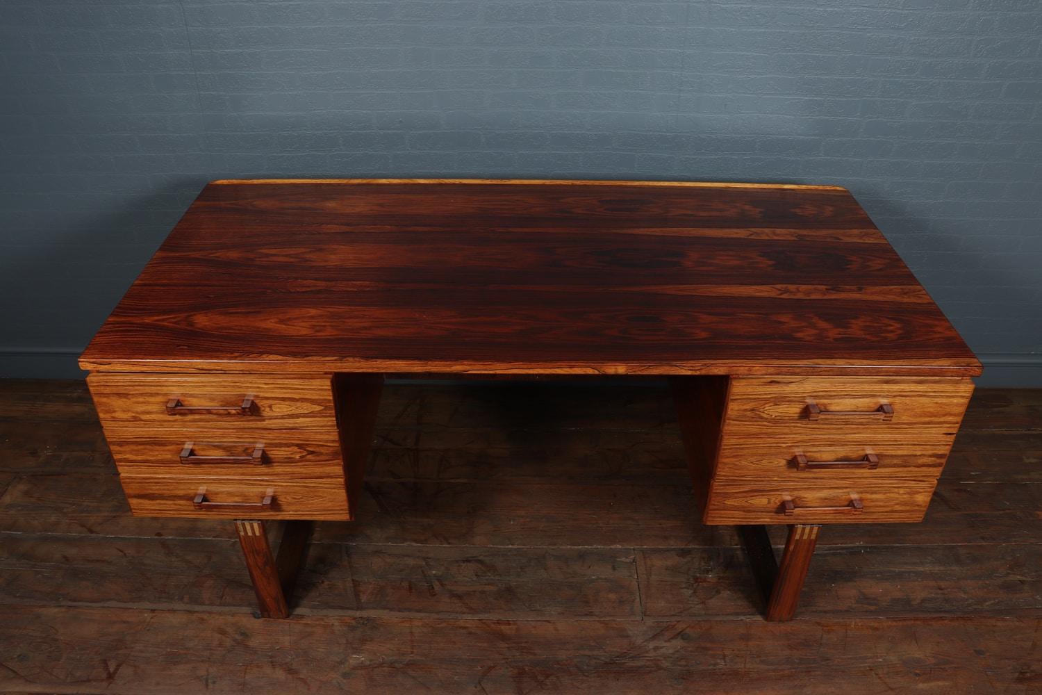 Midcentury Desk by Henning Jensen In Excellent Condition For Sale In Paddock Wood, Kent