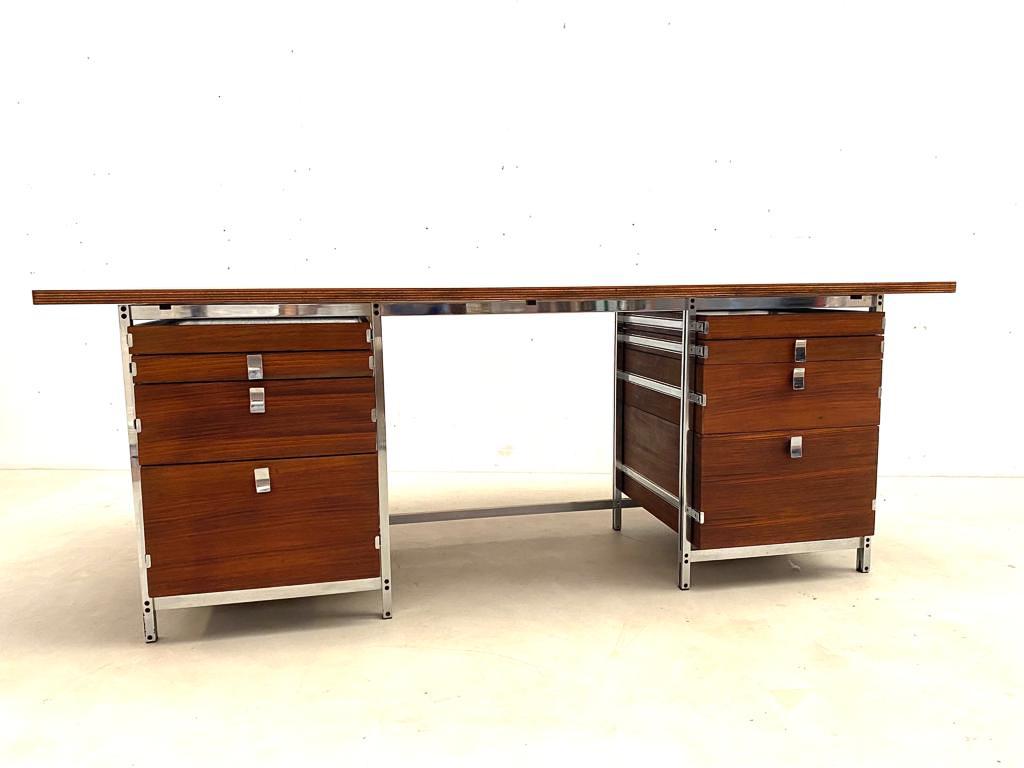 Mid-century desk by Jules Wabbes for Mobilier universel - Belgium 1960s.
