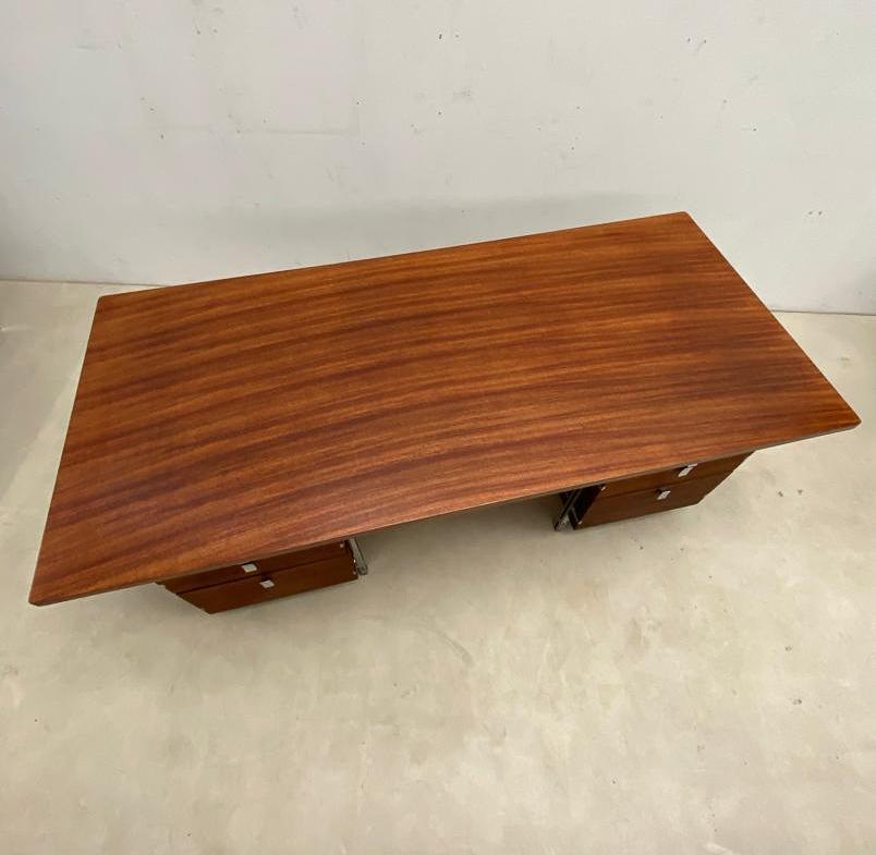 Mid-Century Desk by Jules Wabbes for Mobilier Universel, Belgium 1960s 2