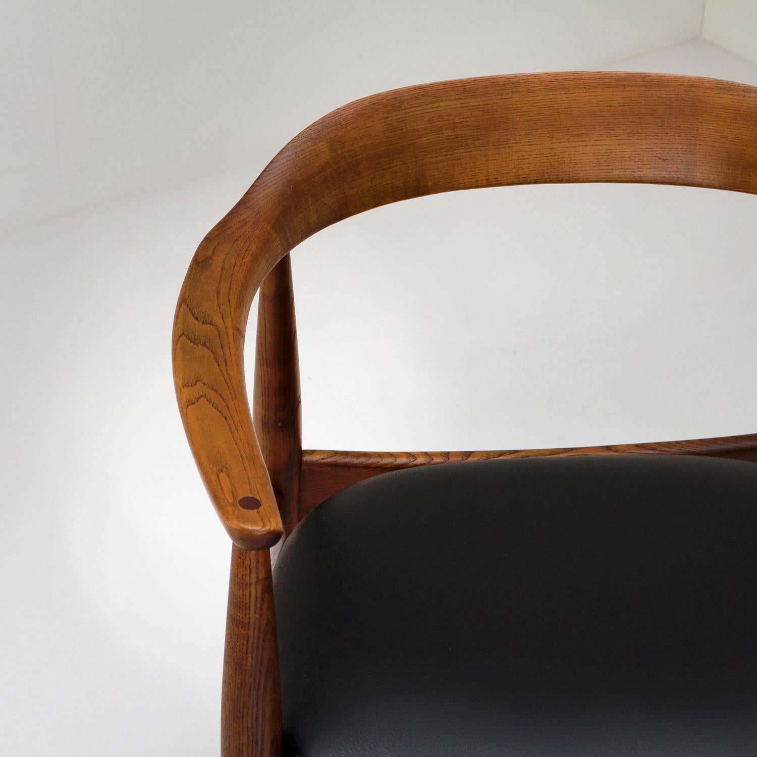 Mid-Century Desk Chair by Illum Wikkelsø, Denmark, 1950s For Sale 7