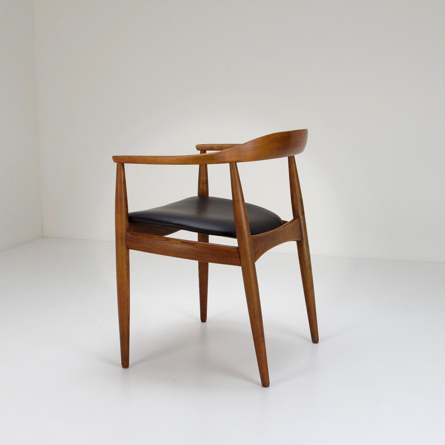 Mid-Century Desk Chair by Illum Wikkelsø, Denmark, 1950s In Good Condition For Sale In Berkhamsted, GB