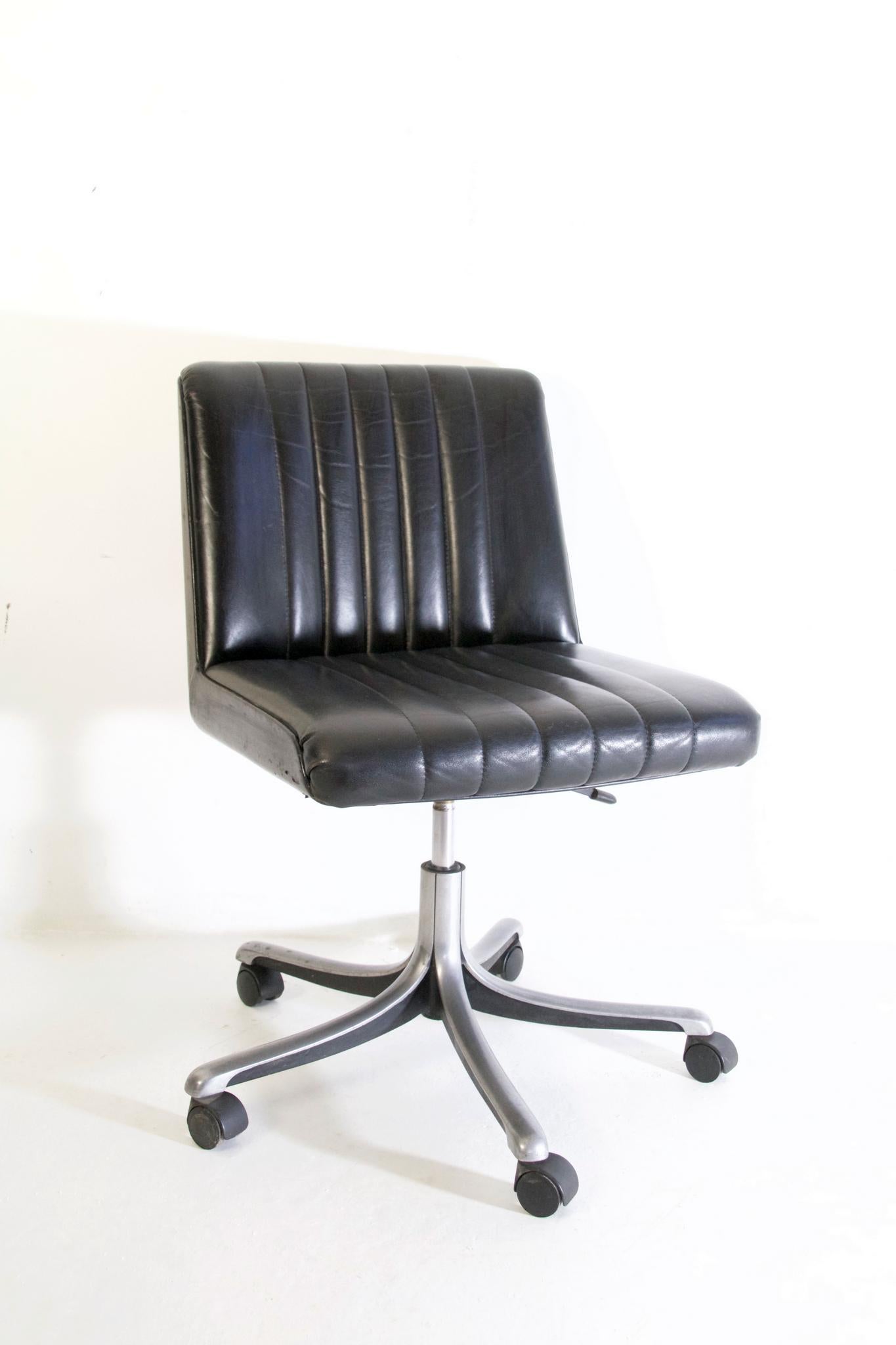 20th Century Mid Century Desk Chair by Osvaldo Borsani for Tecno Italy